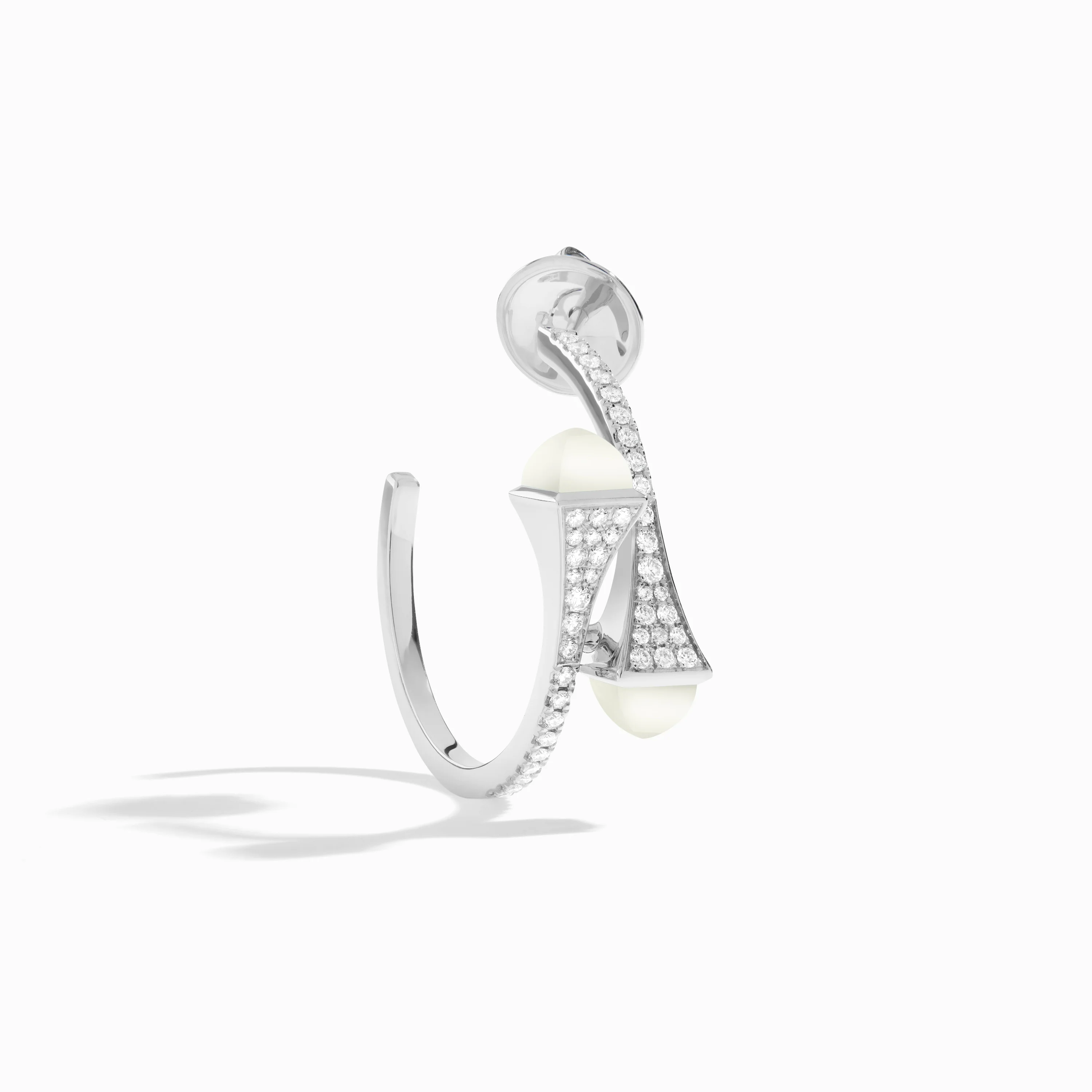 Cleo Diamond Small Hoop Earrings - Image 16