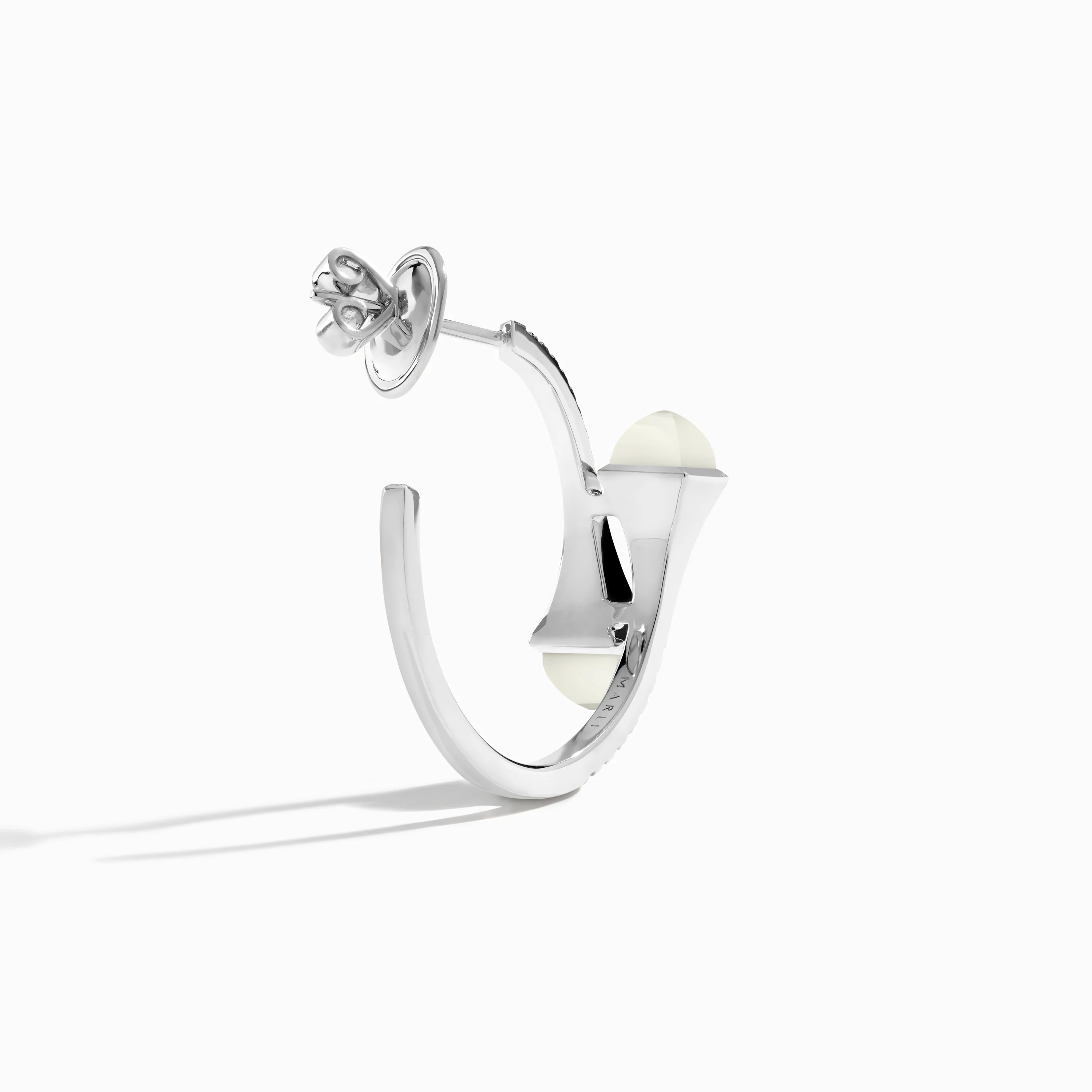 Cleo Diamond Small Hoop Earrings - Image 17