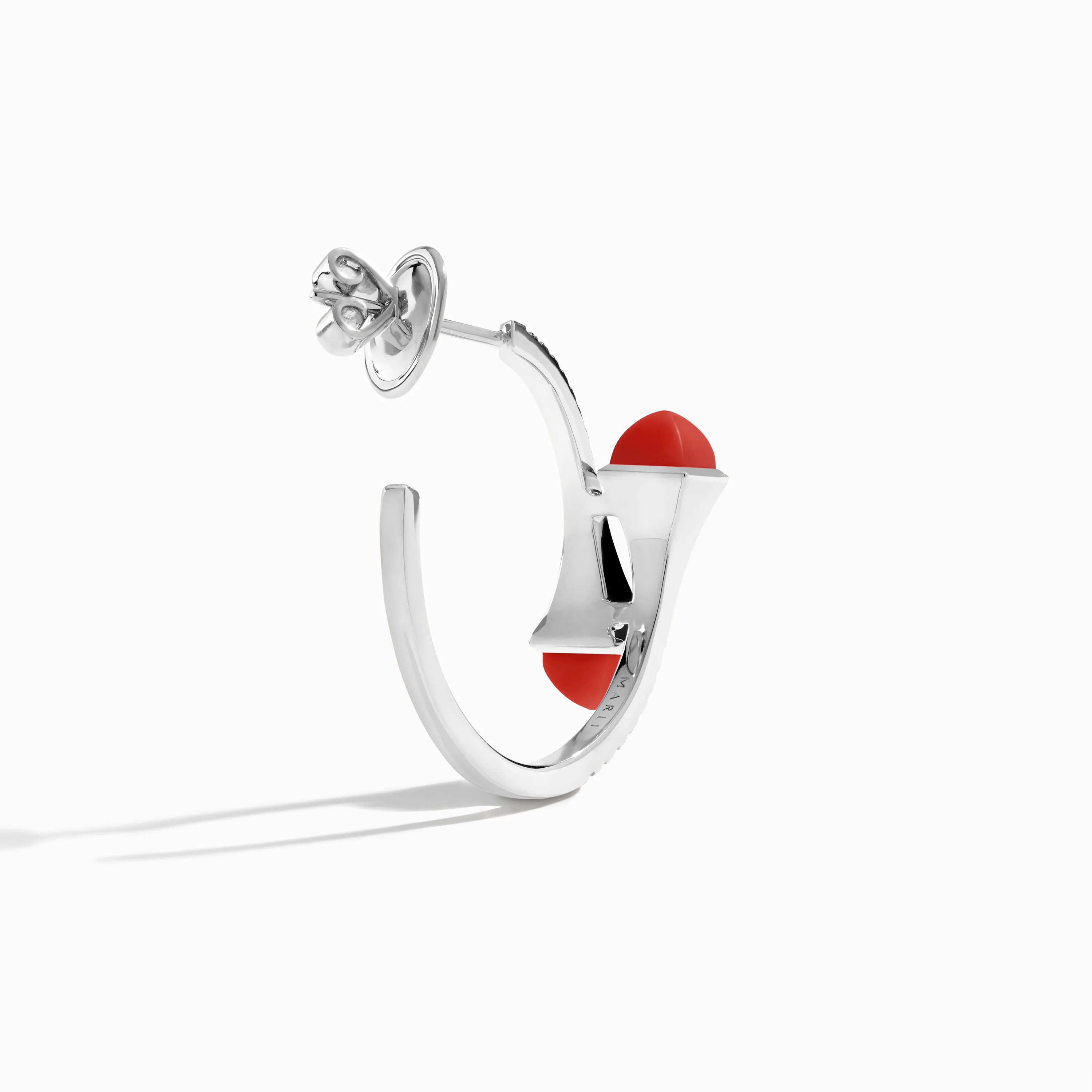 Cleo Diamond Small Hoop Earrings - Image 29