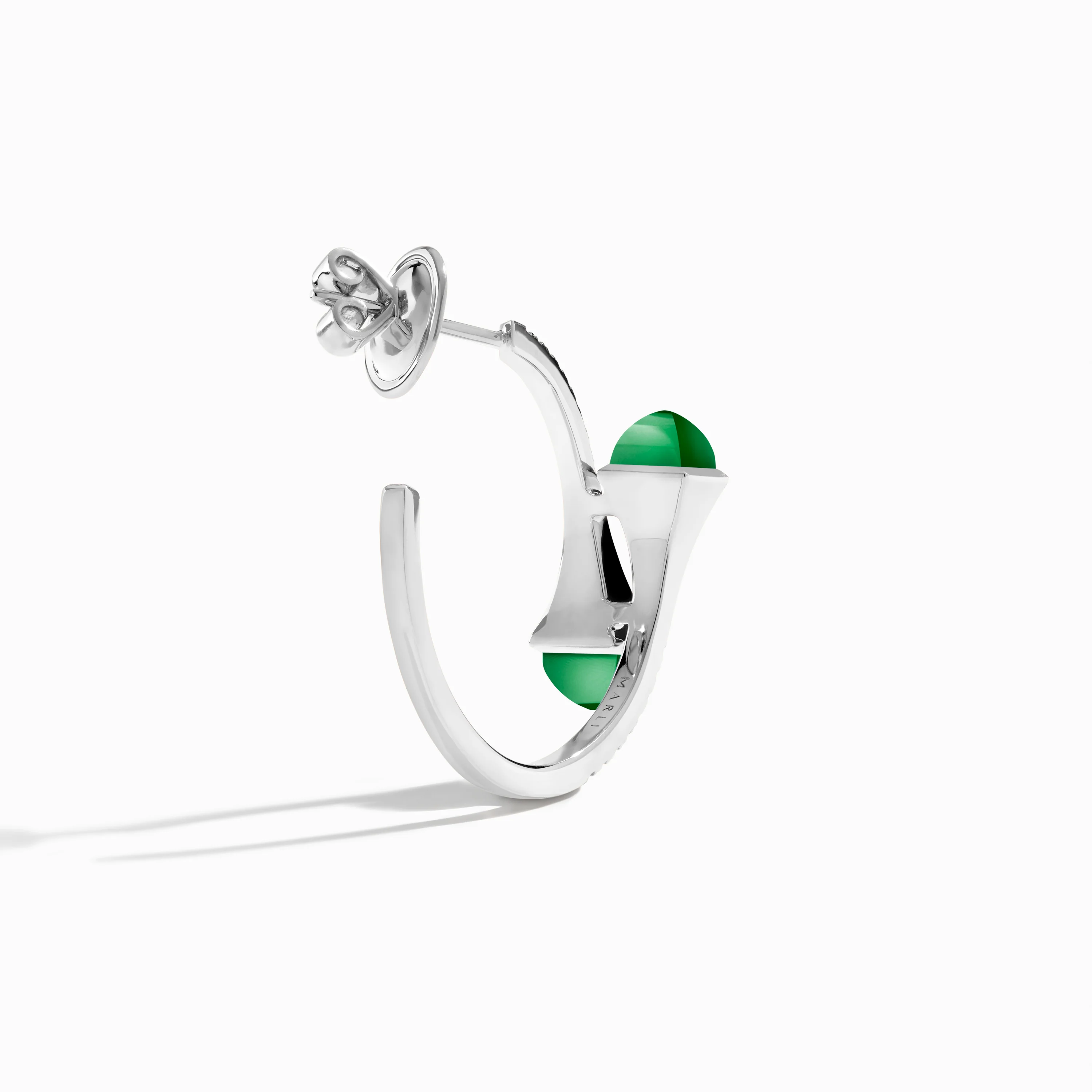 Cleo Diamond Small Hoop Earrings - Image 3