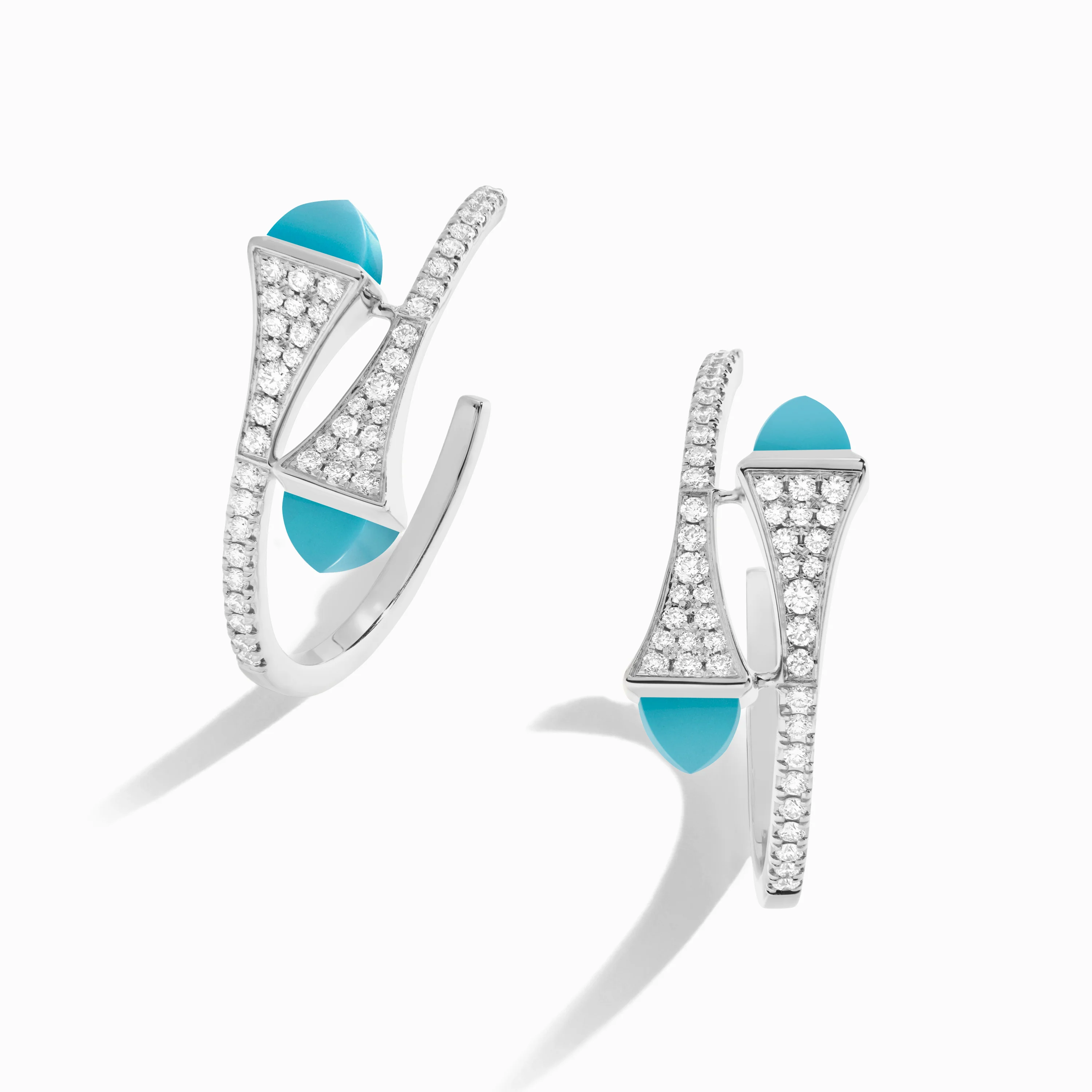 Cleo Diamond Small Hoop Earrings - Image 30