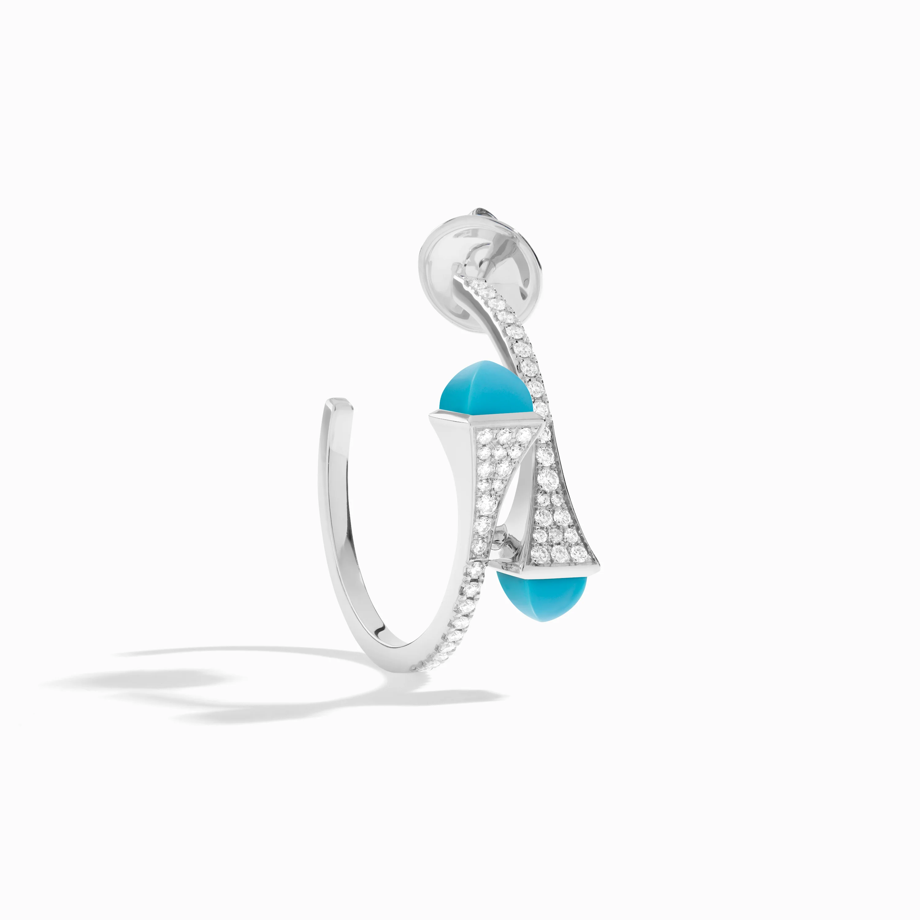 Cleo Diamond Small Hoop Earrings - Image 31