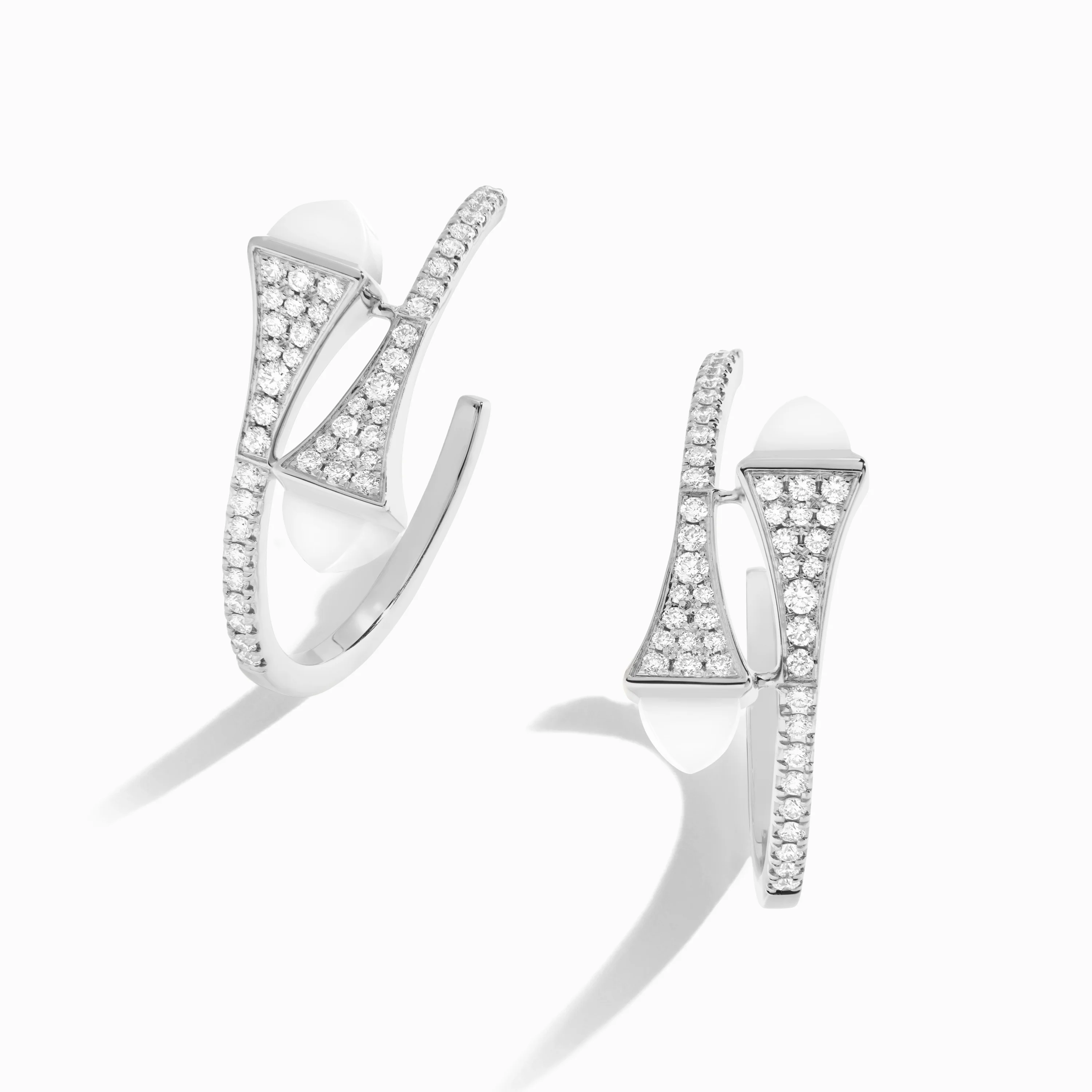 Cleo Diamond Small Hoop Earrings - Image 32