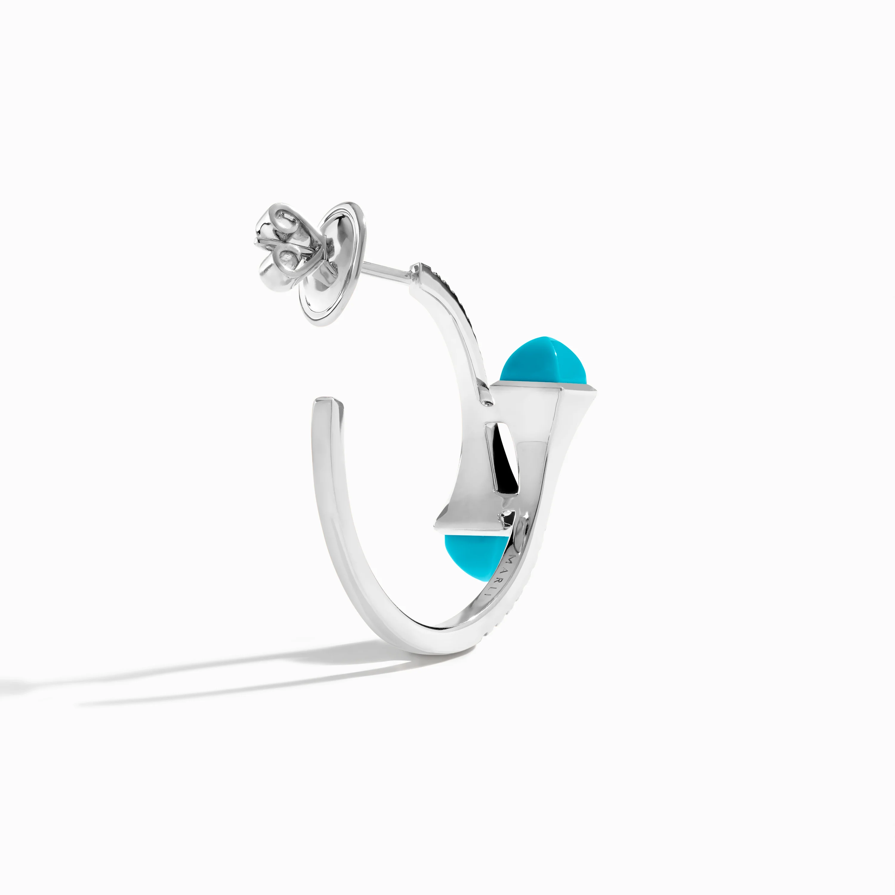 Cleo Diamond Small Hoop Earrings - Image 33