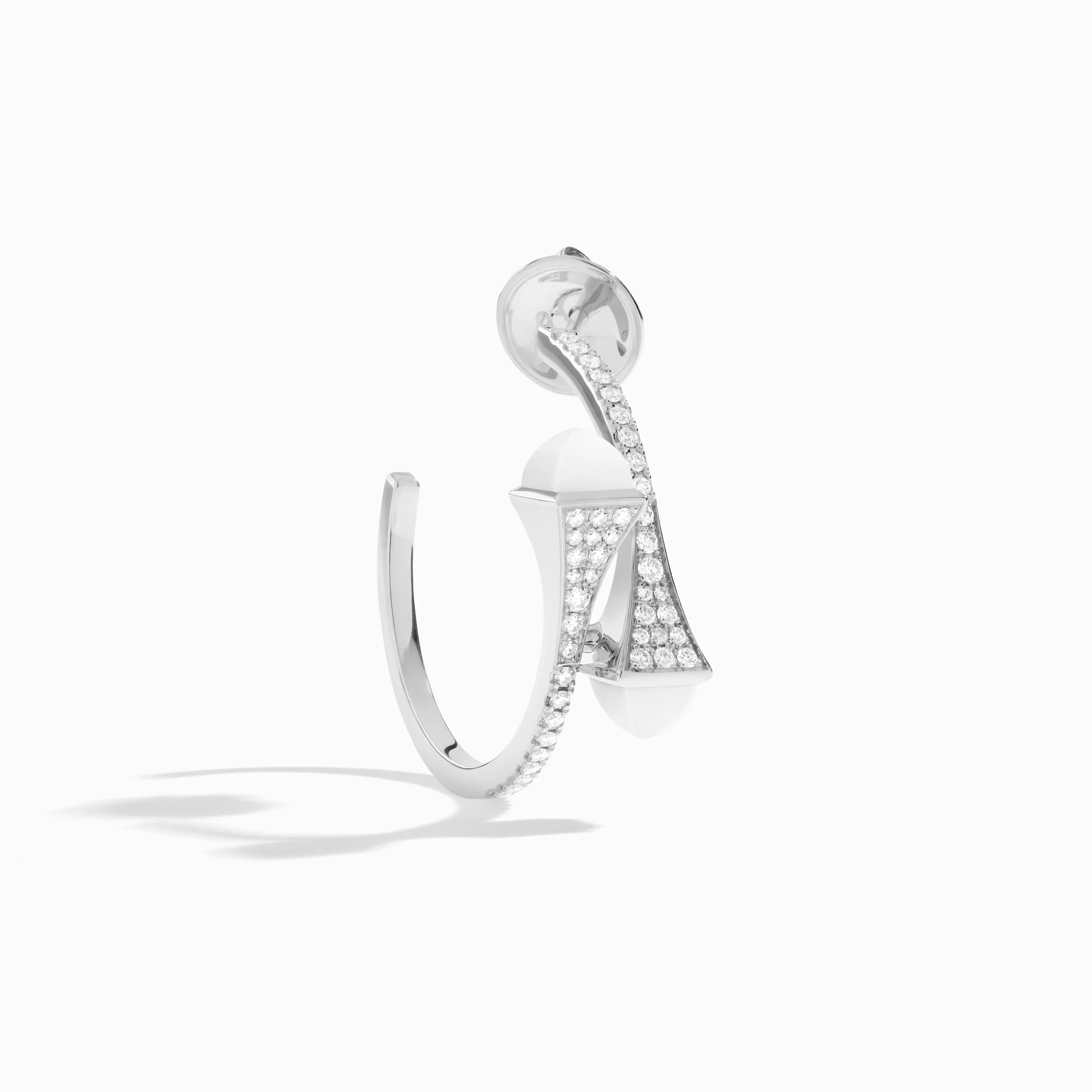 Cleo Diamond Small Hoop Earrings - Image 34