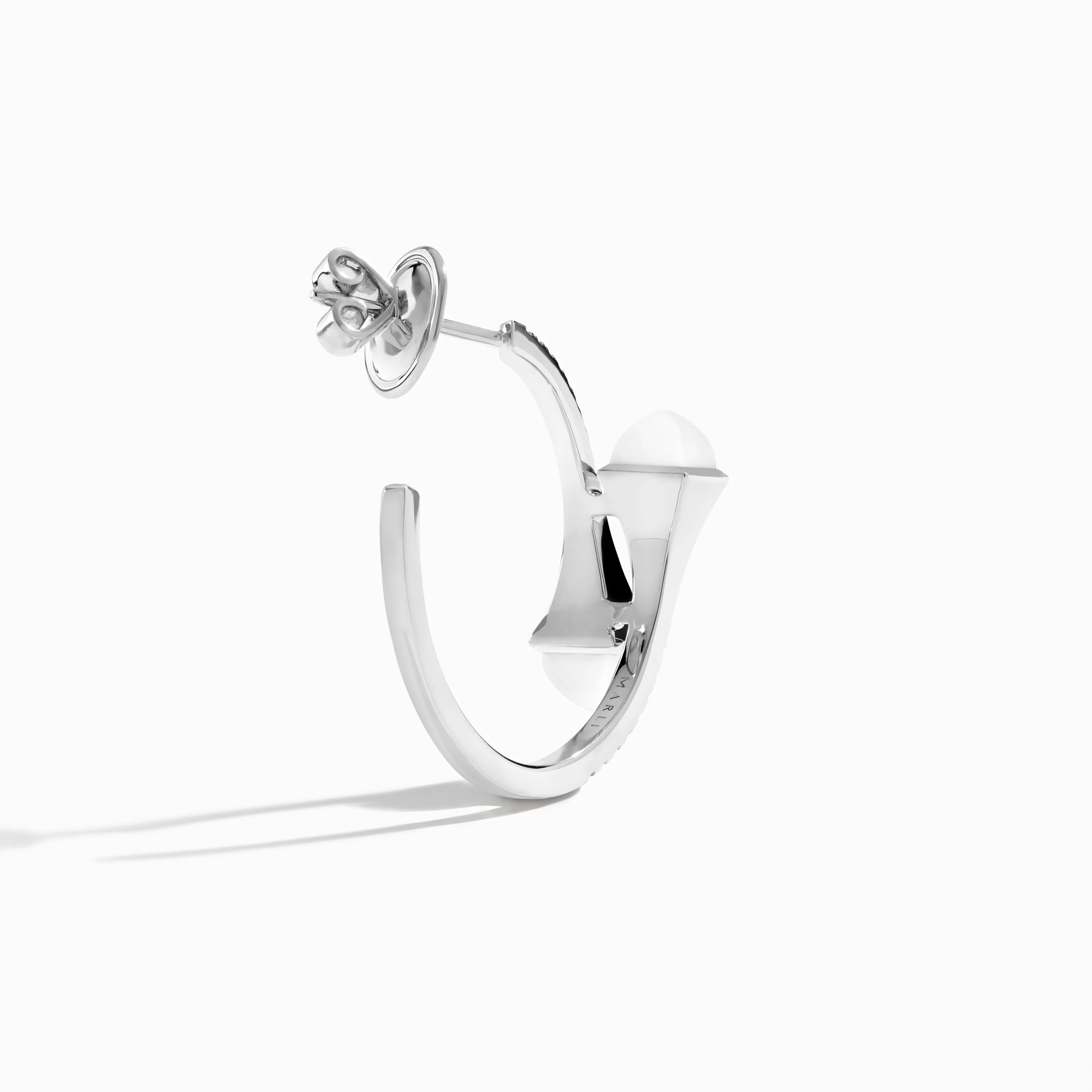 Cleo Diamond Small Hoop Earrings - Image 35