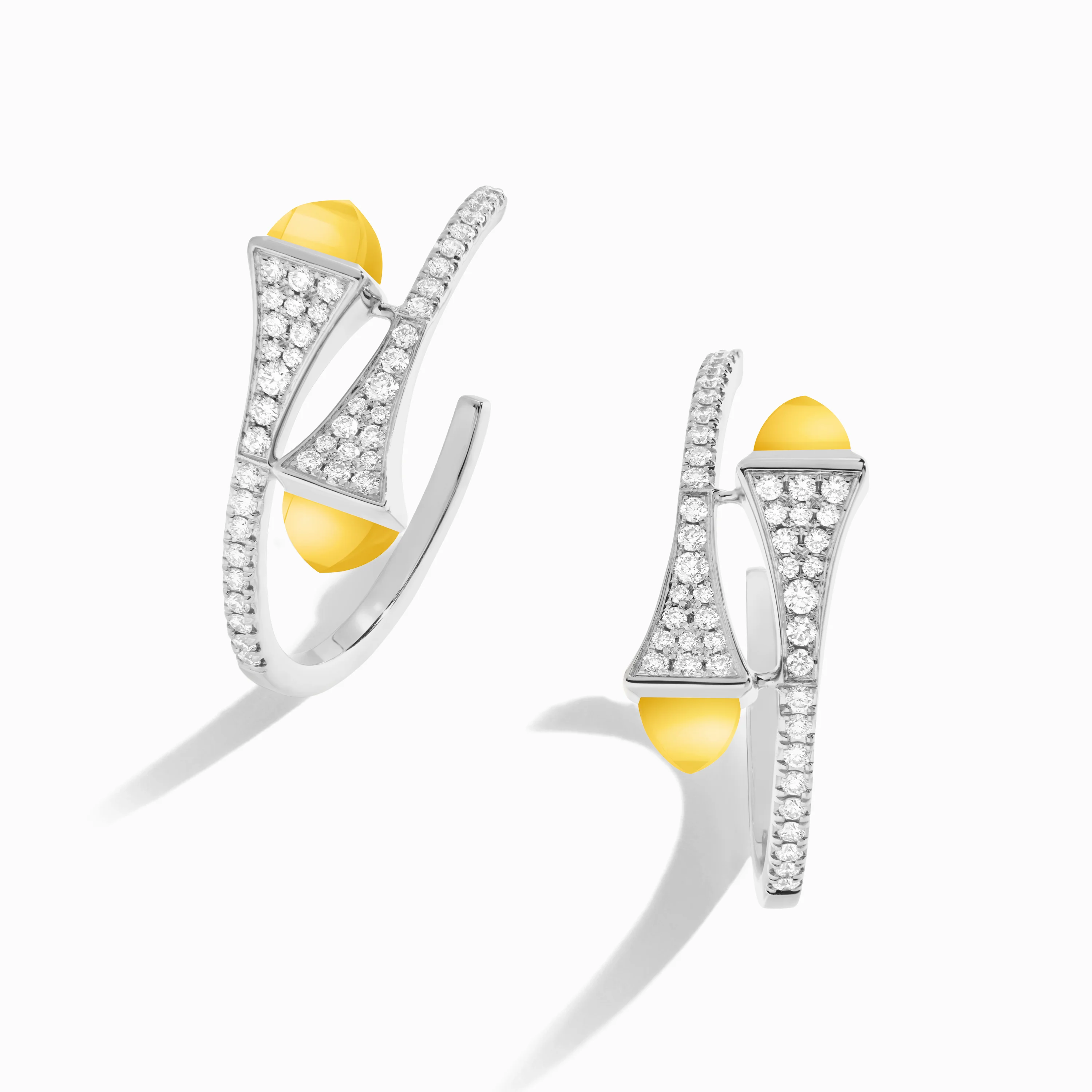 Cleo Diamond Small Hoop Earrings - Image 36