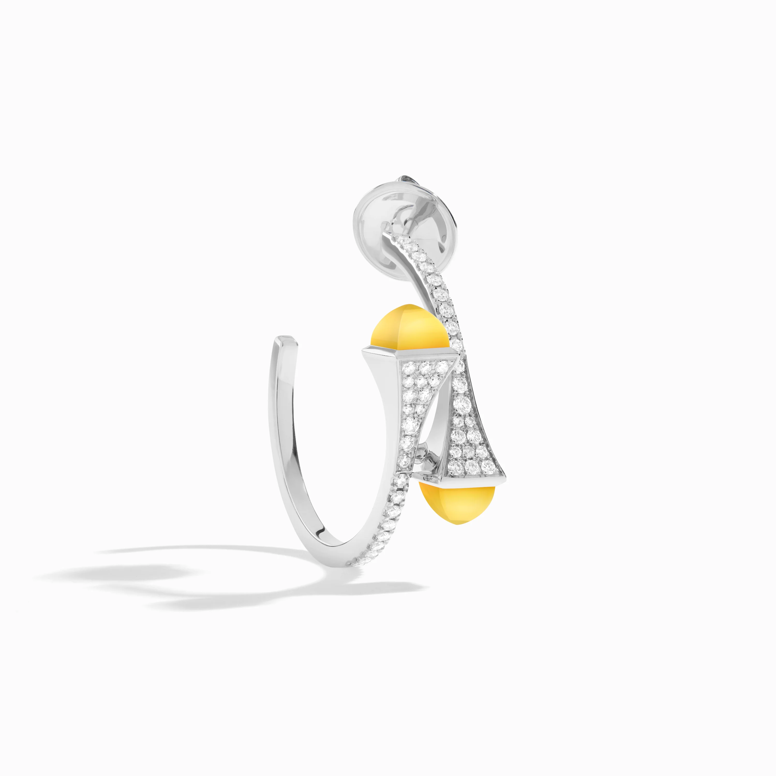 Cleo Diamond Small Hoop Earrings - Image 37
