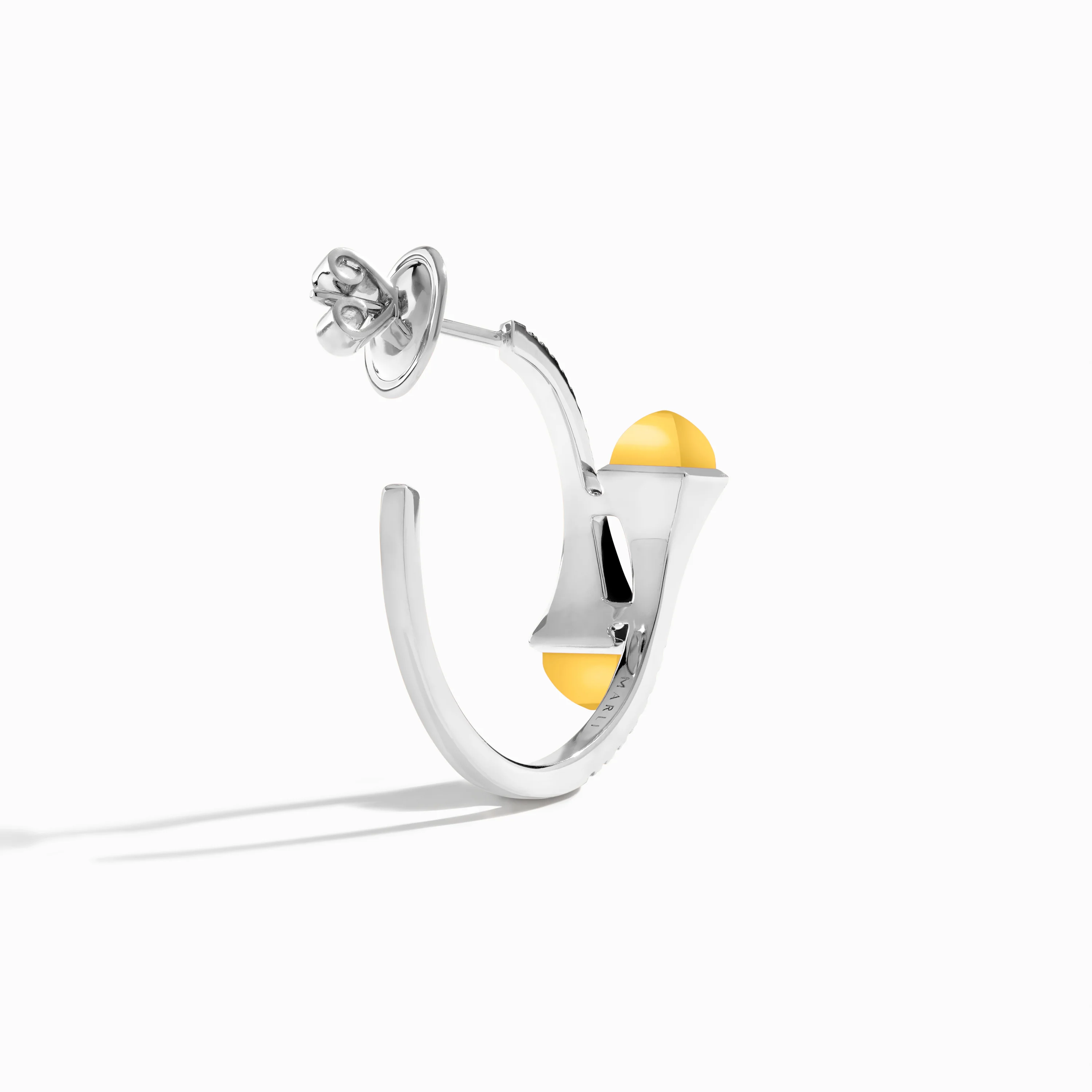 Cleo Diamond Small Hoop Earrings - Image 38