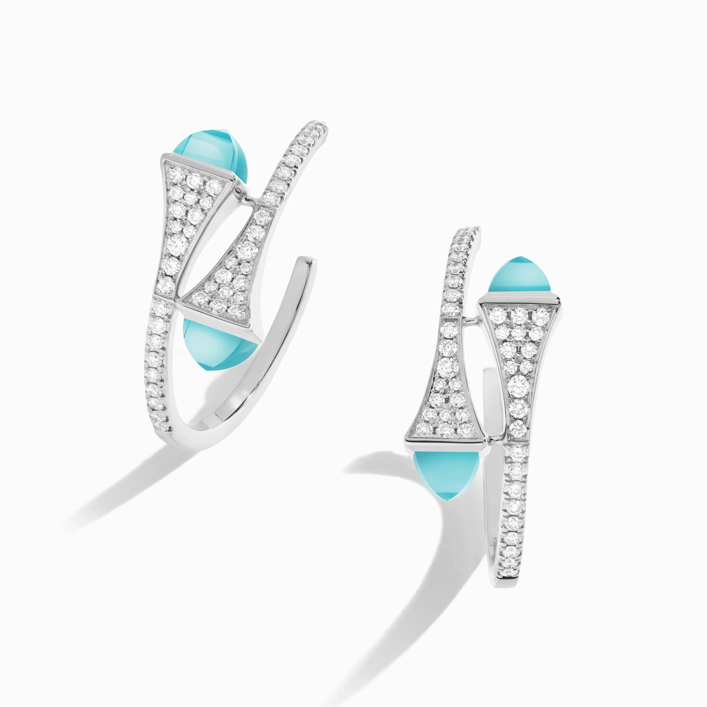 Cleo Diamond Small Hoop Earrings - Image 5