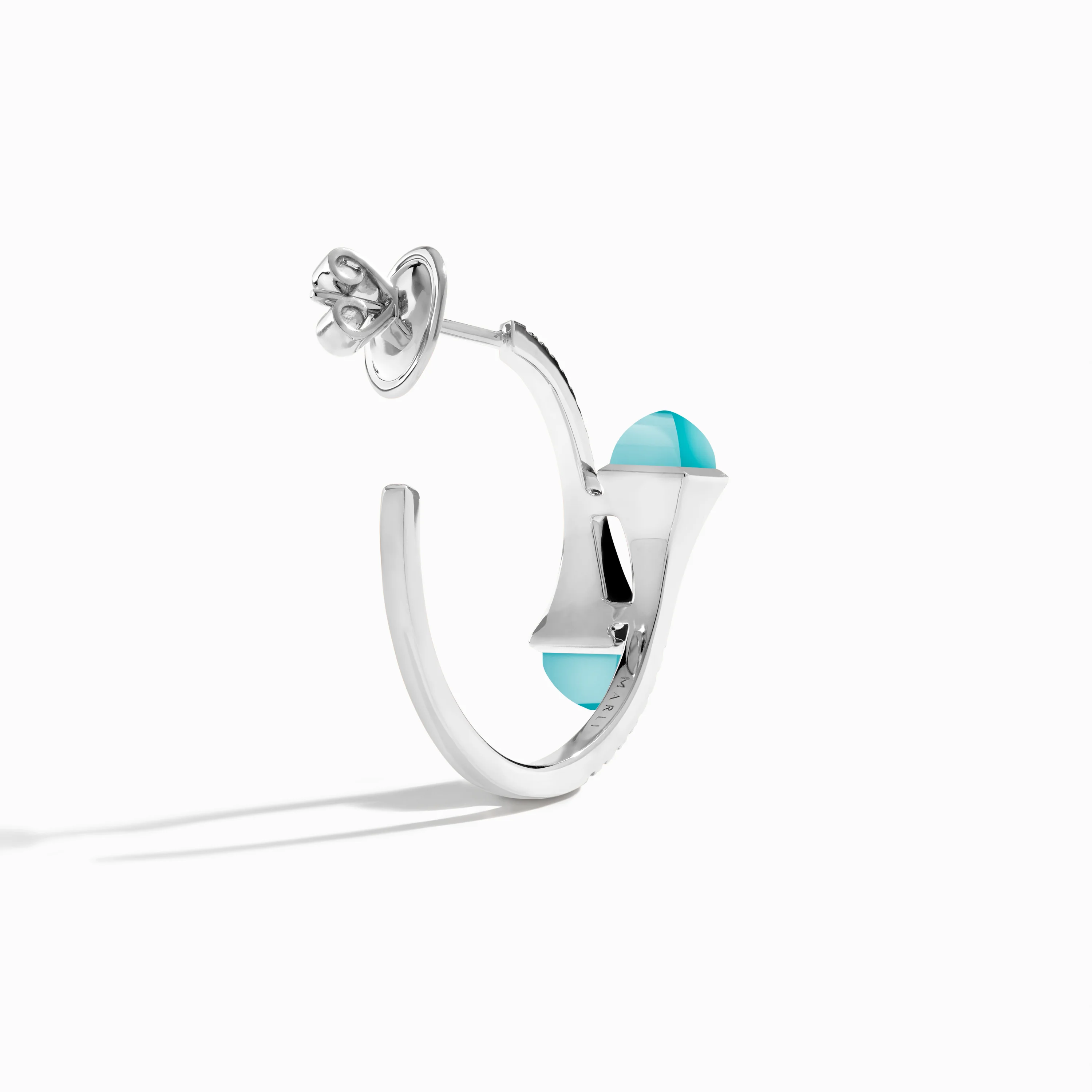 Cleo Diamond Small Hoop Earrings - Image 7