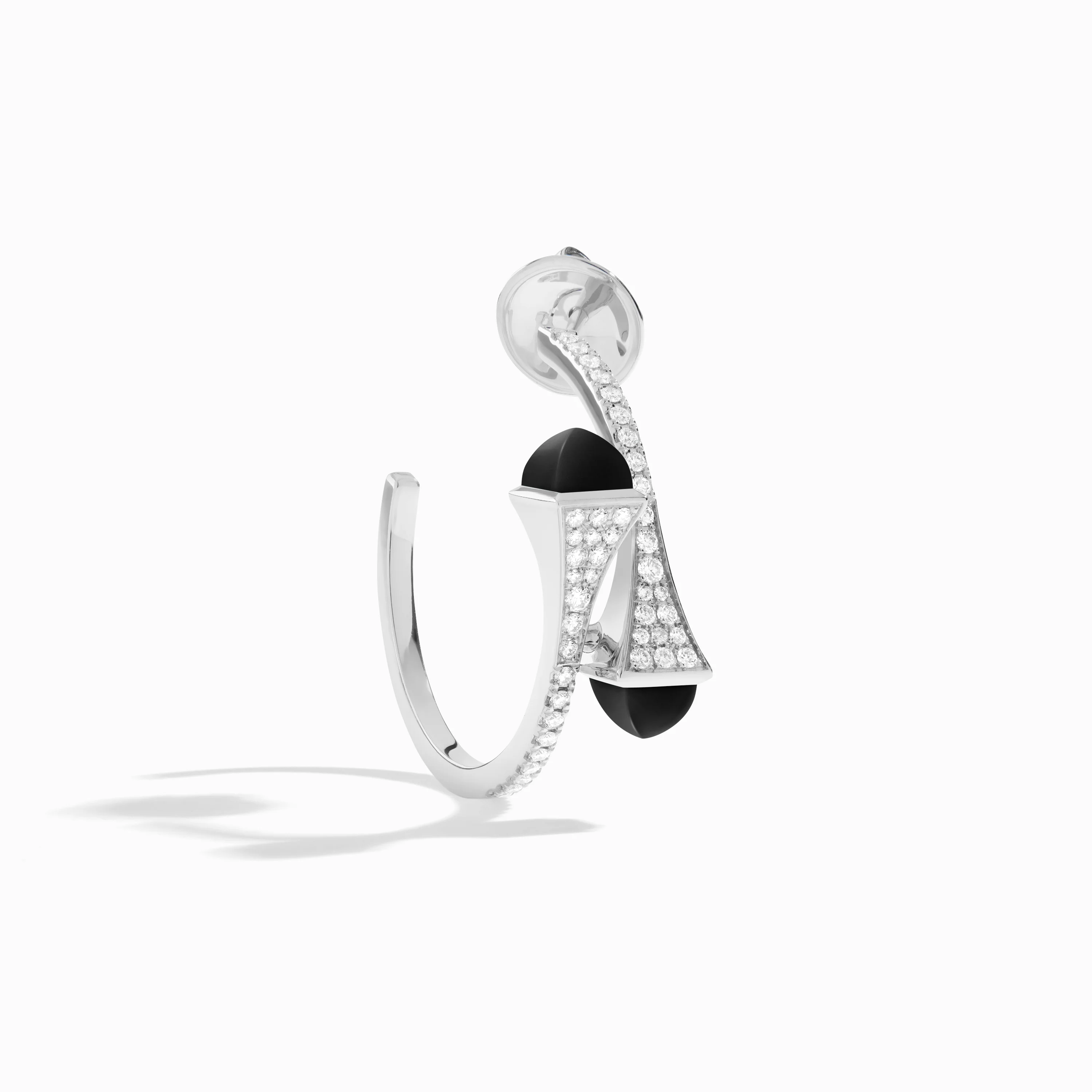 Cleo Diamond Small Hoop Earrings - Image 9