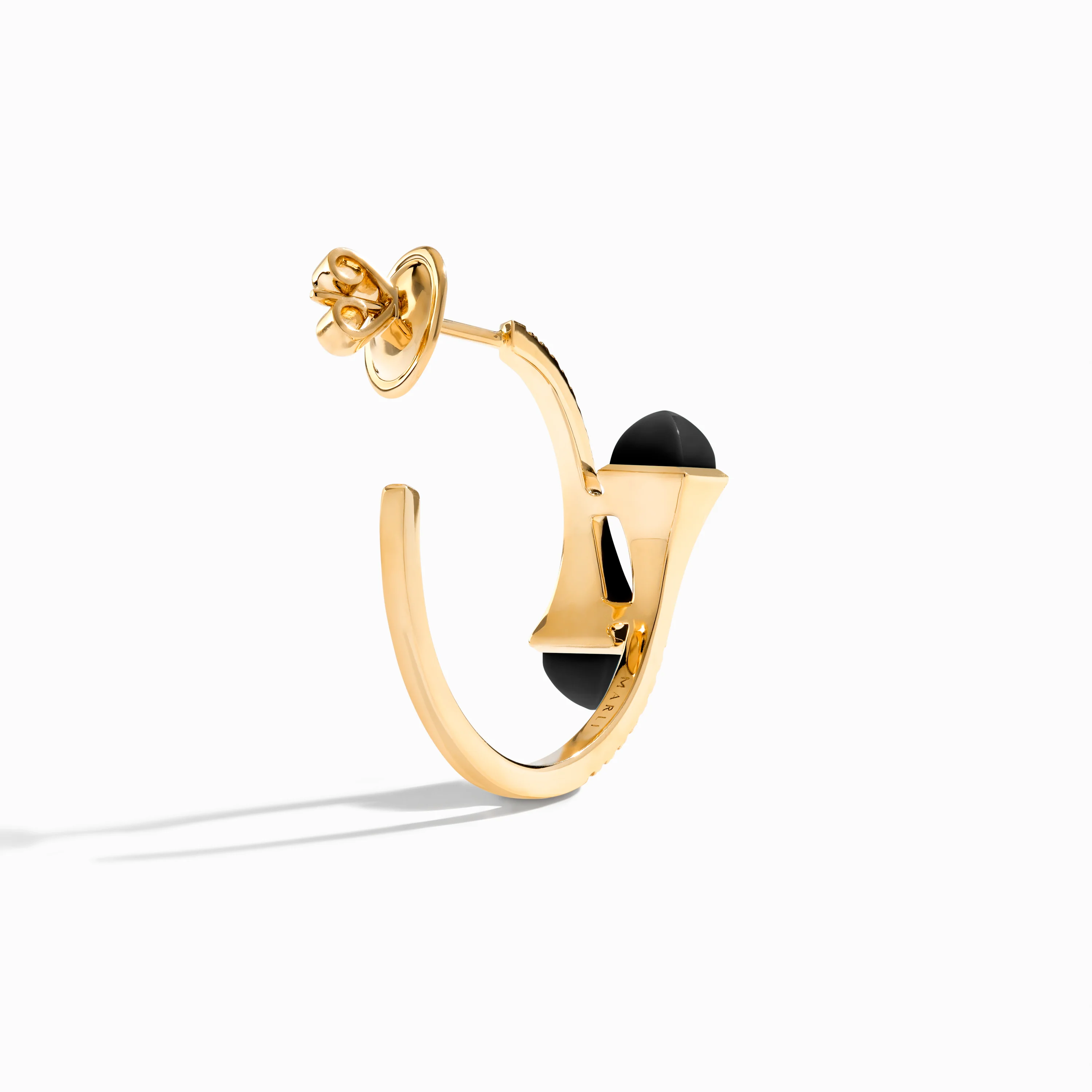 Cleo Diamond Small Hoop Earrings - Image 13