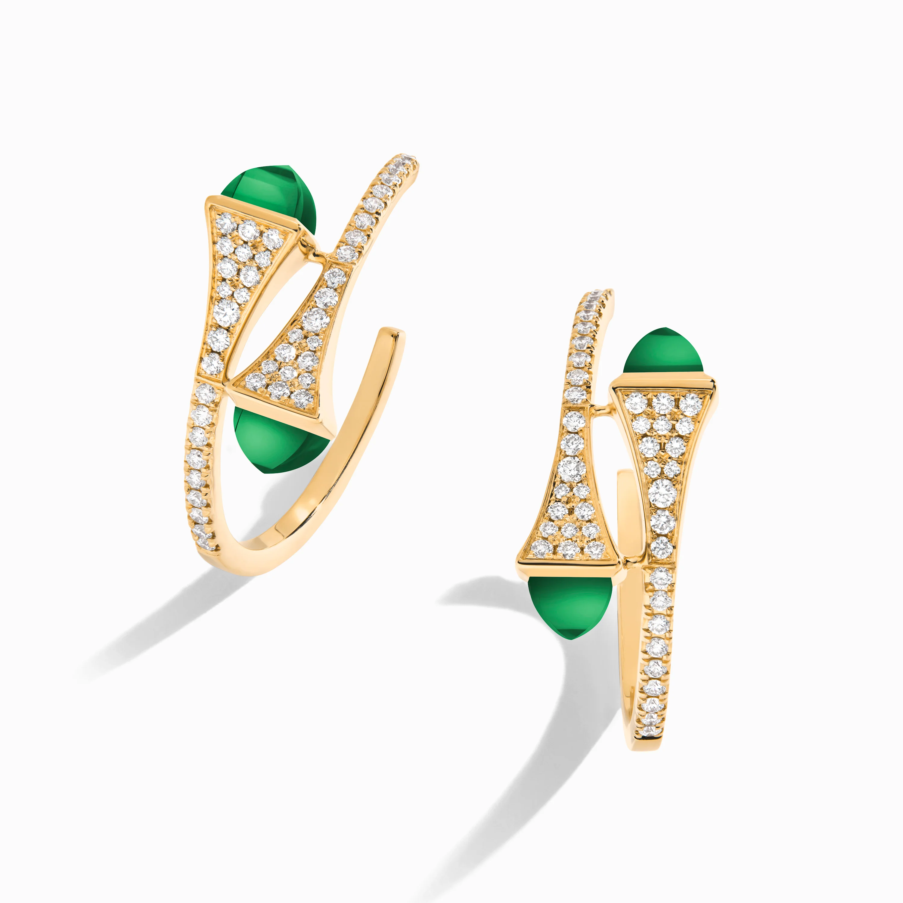 Cleo Diamond Small Hoop Earrings - Image 15