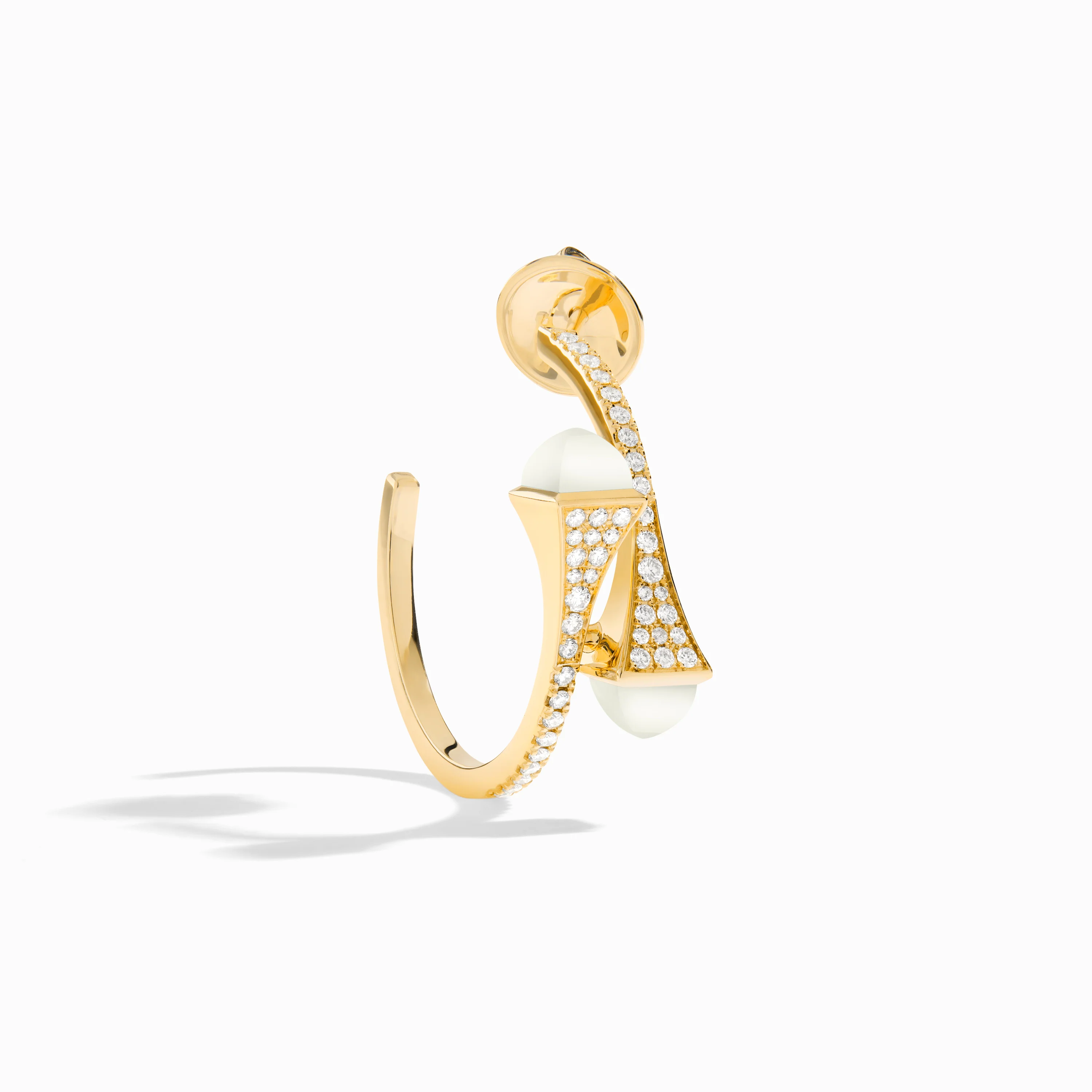 Cleo Diamond Small Hoop Earrings - Image 19
