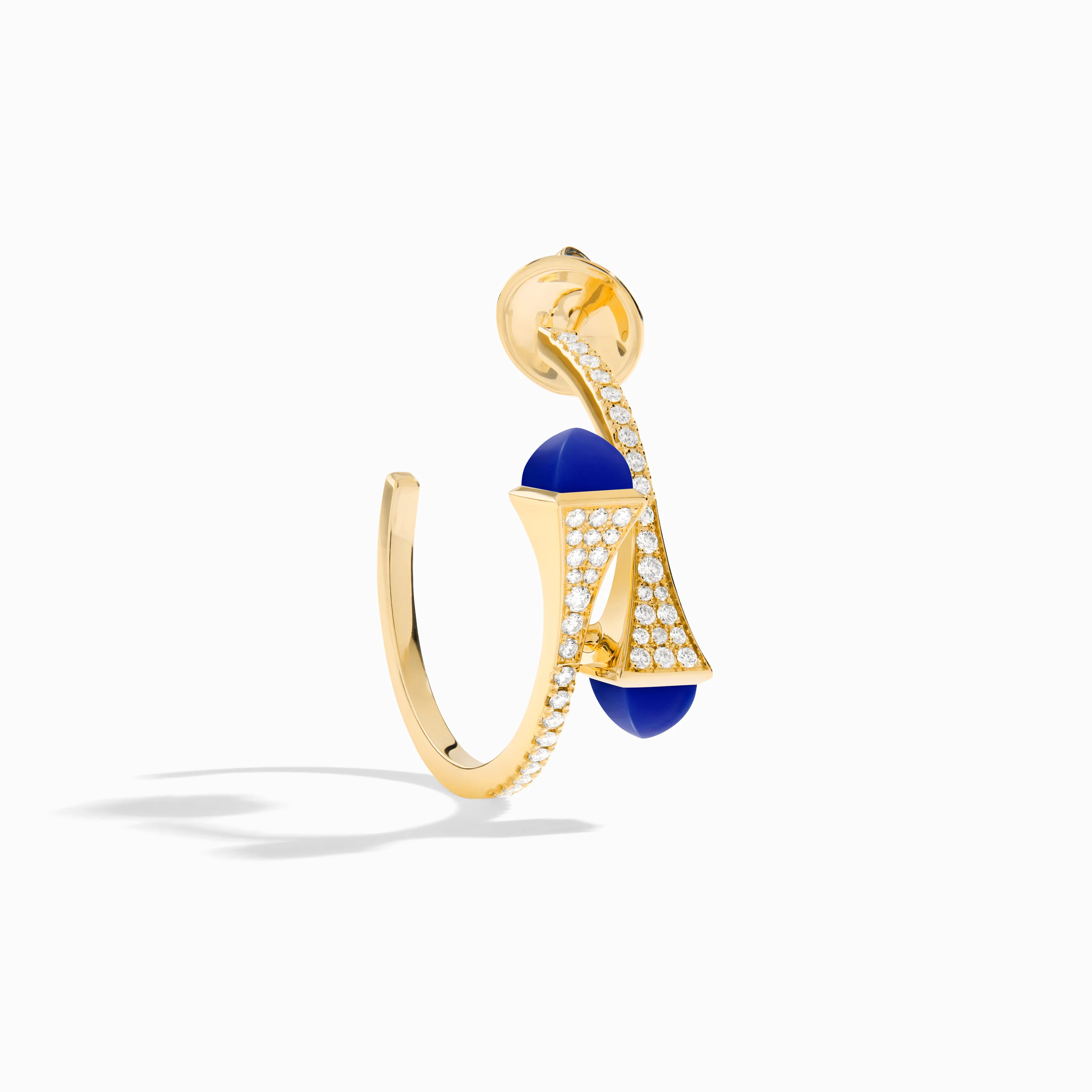 Cleo Diamond Small Hoop Earrings - Image 2