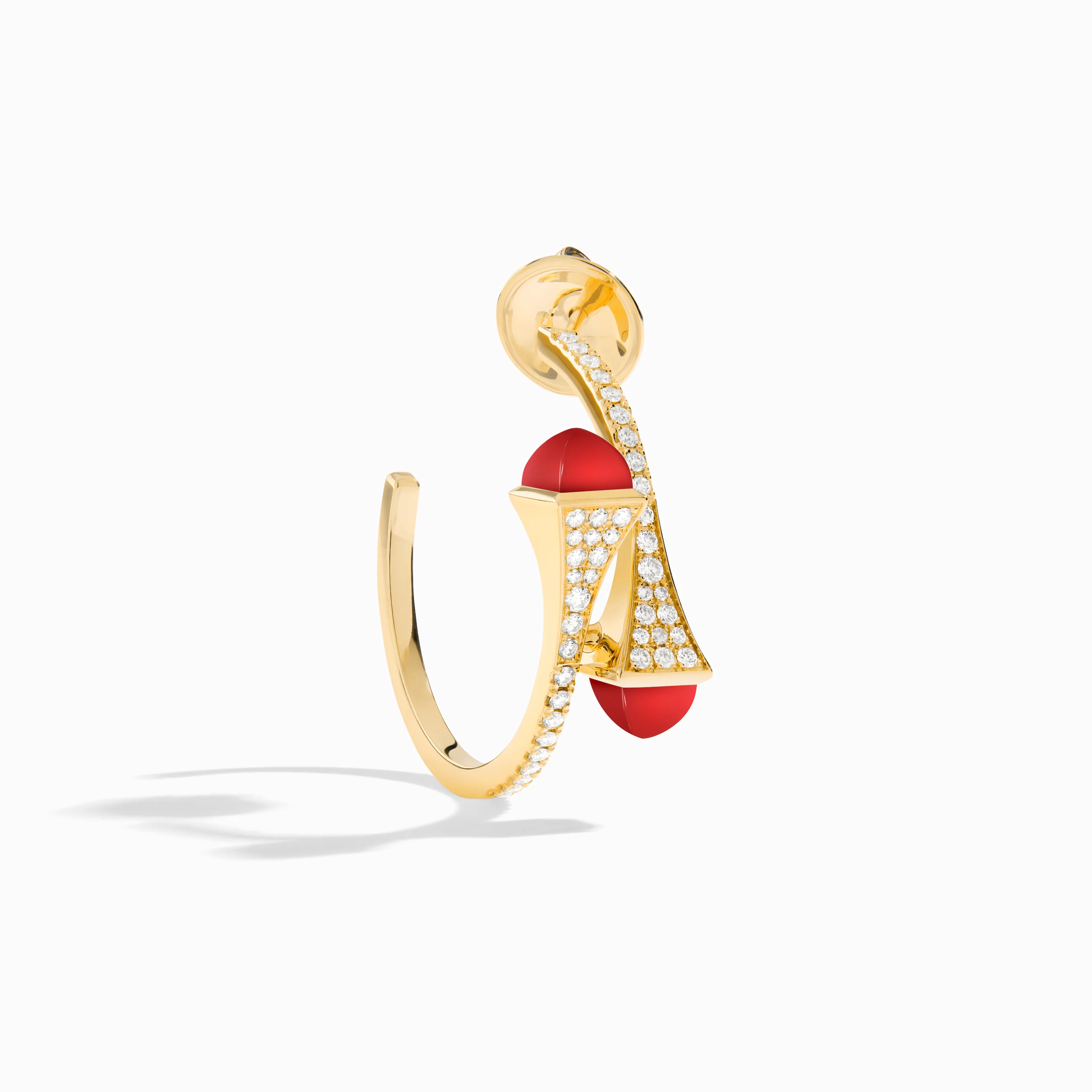 Cleo Diamond Small Hoop Earrings - Image 28