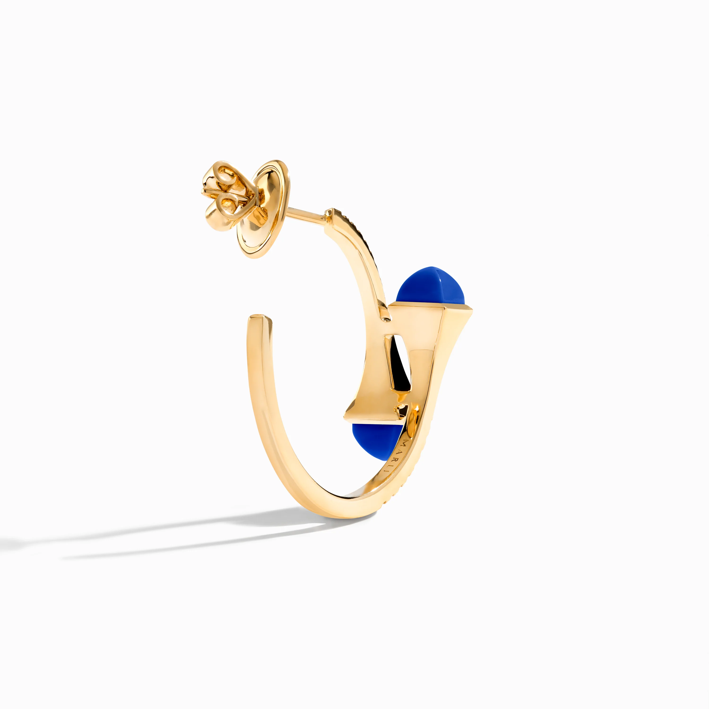 Cleo Diamond Small Hoop Earrings - Image 3