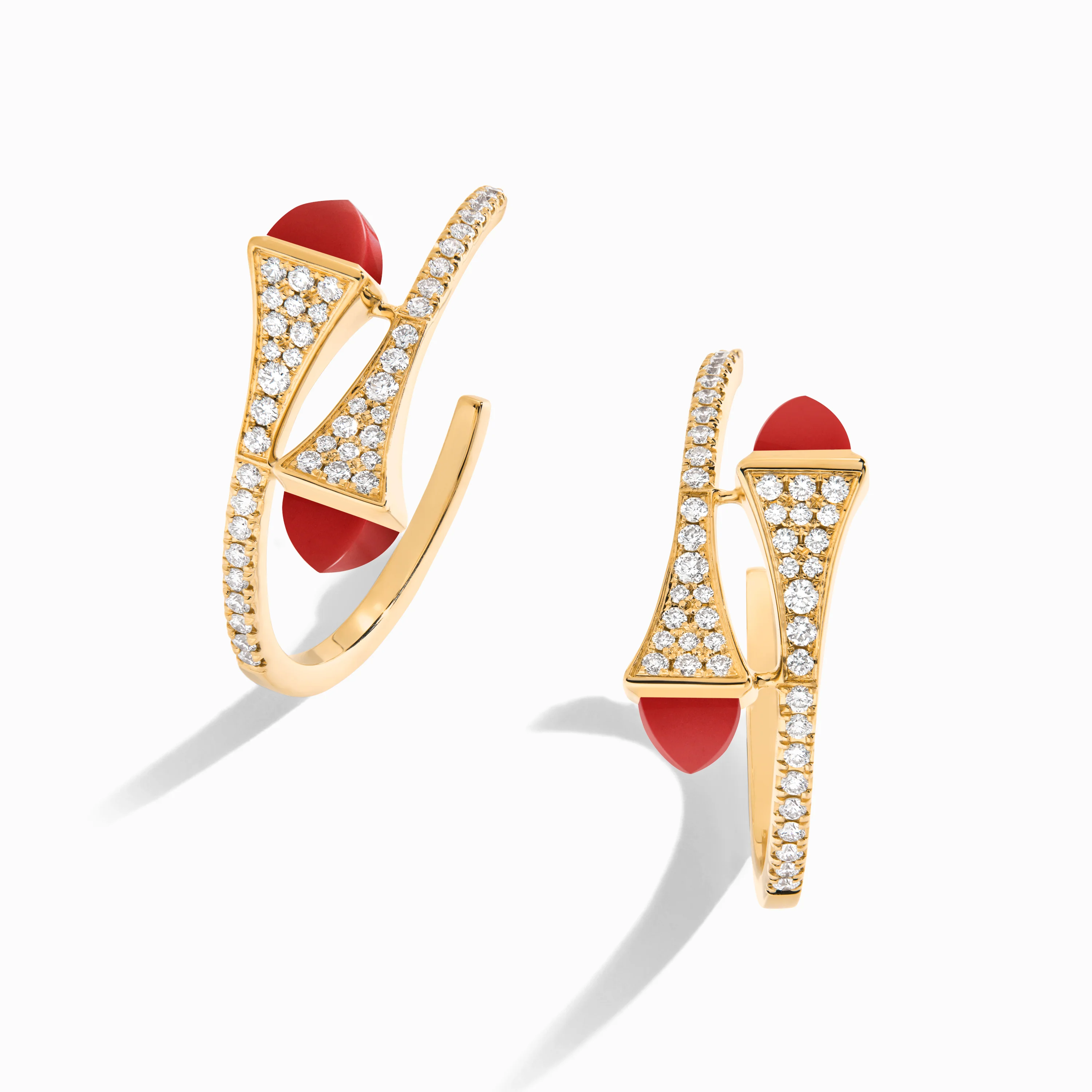 Cleo Diamond Small Hoop Earrings - Image 30