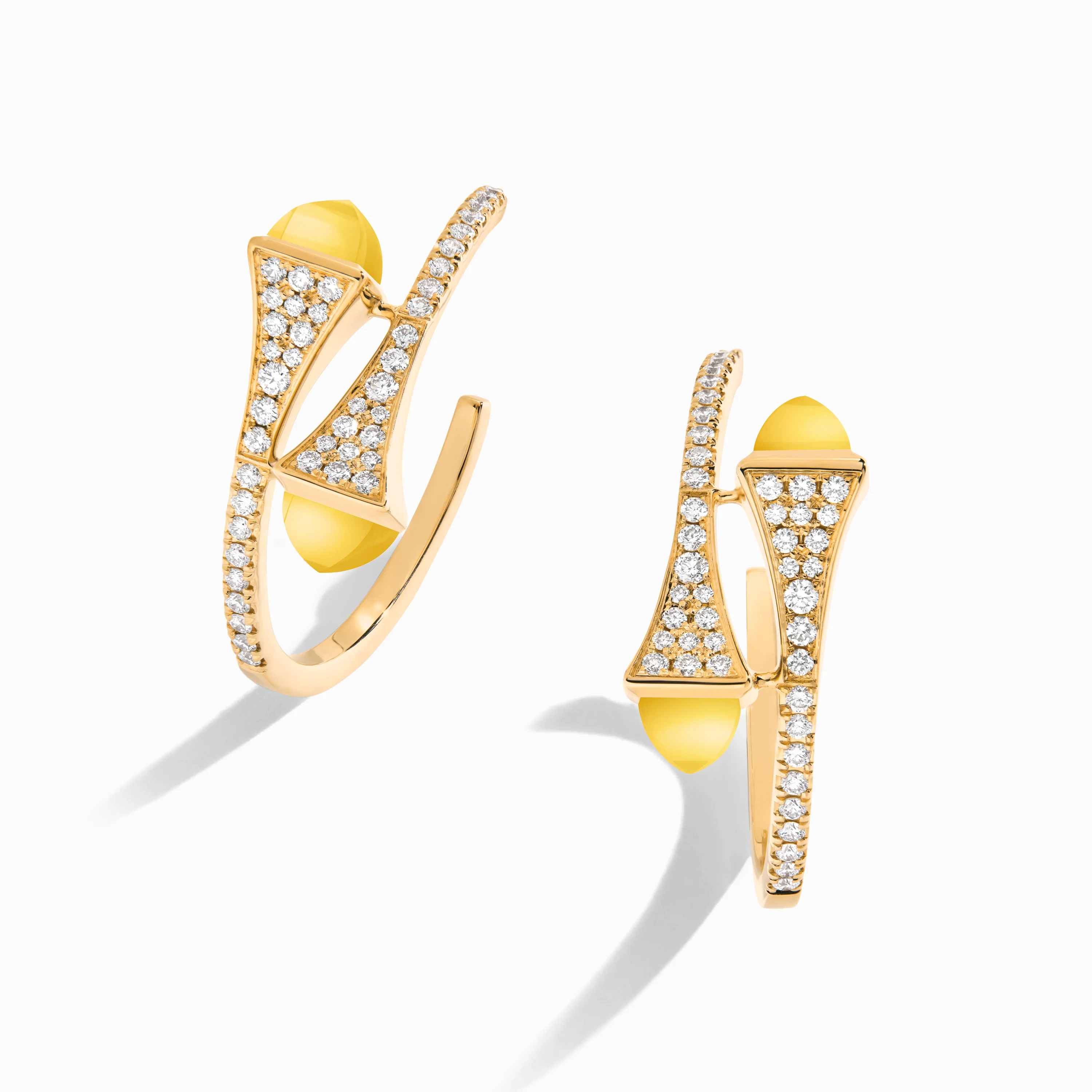 Cleo Diamond Small Hoop Earrings - Image 36