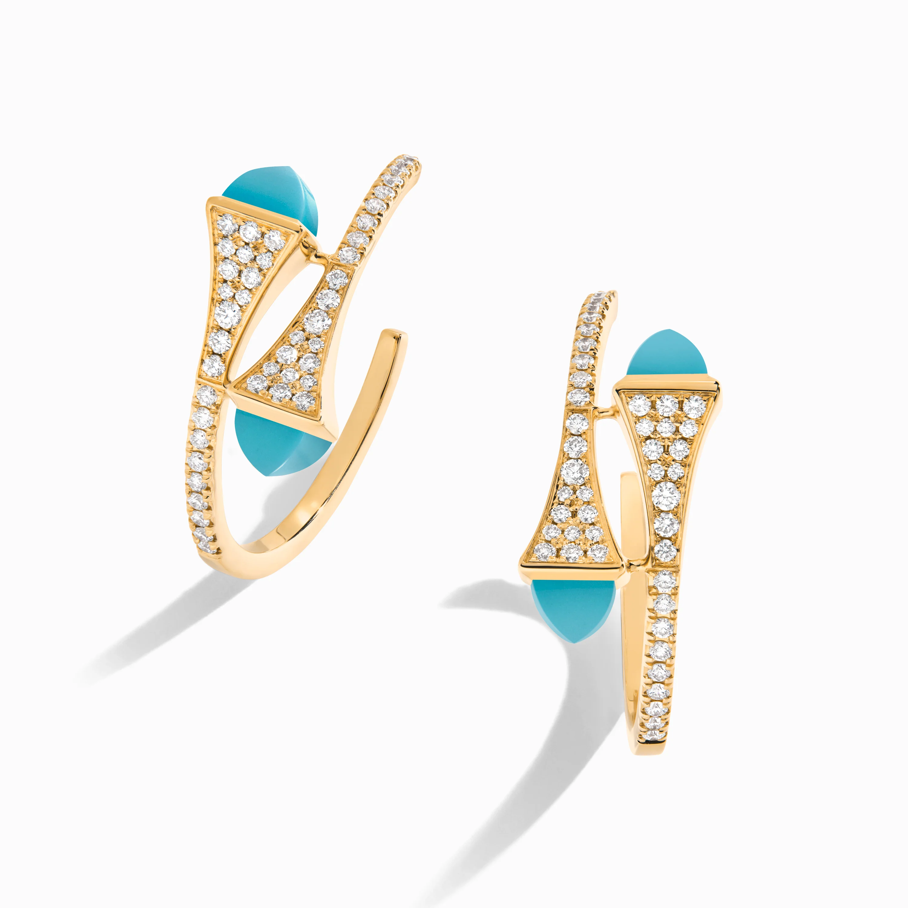 Cleo Diamond Small Hoop Earrings - Image 5