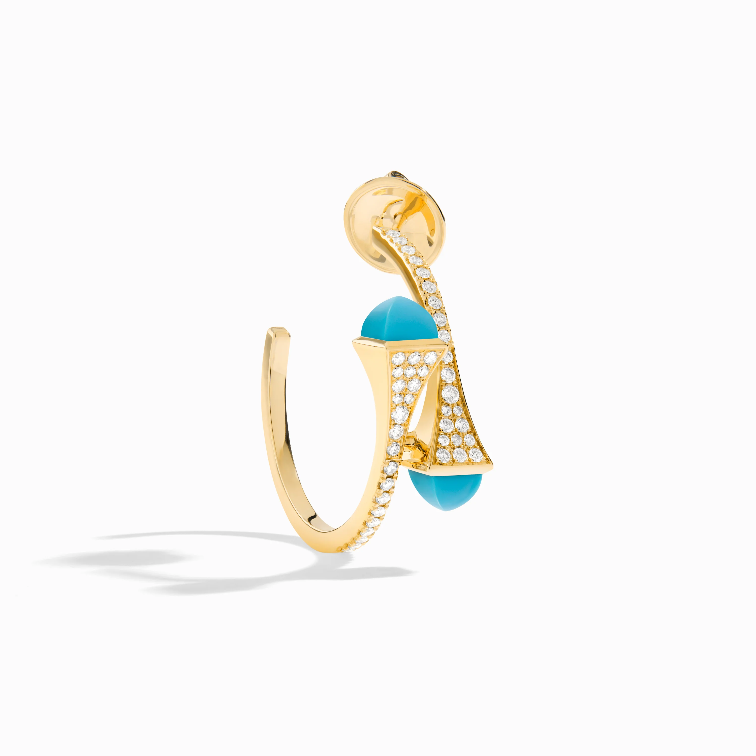 Cleo Diamond Small Hoop Earrings - Image 6