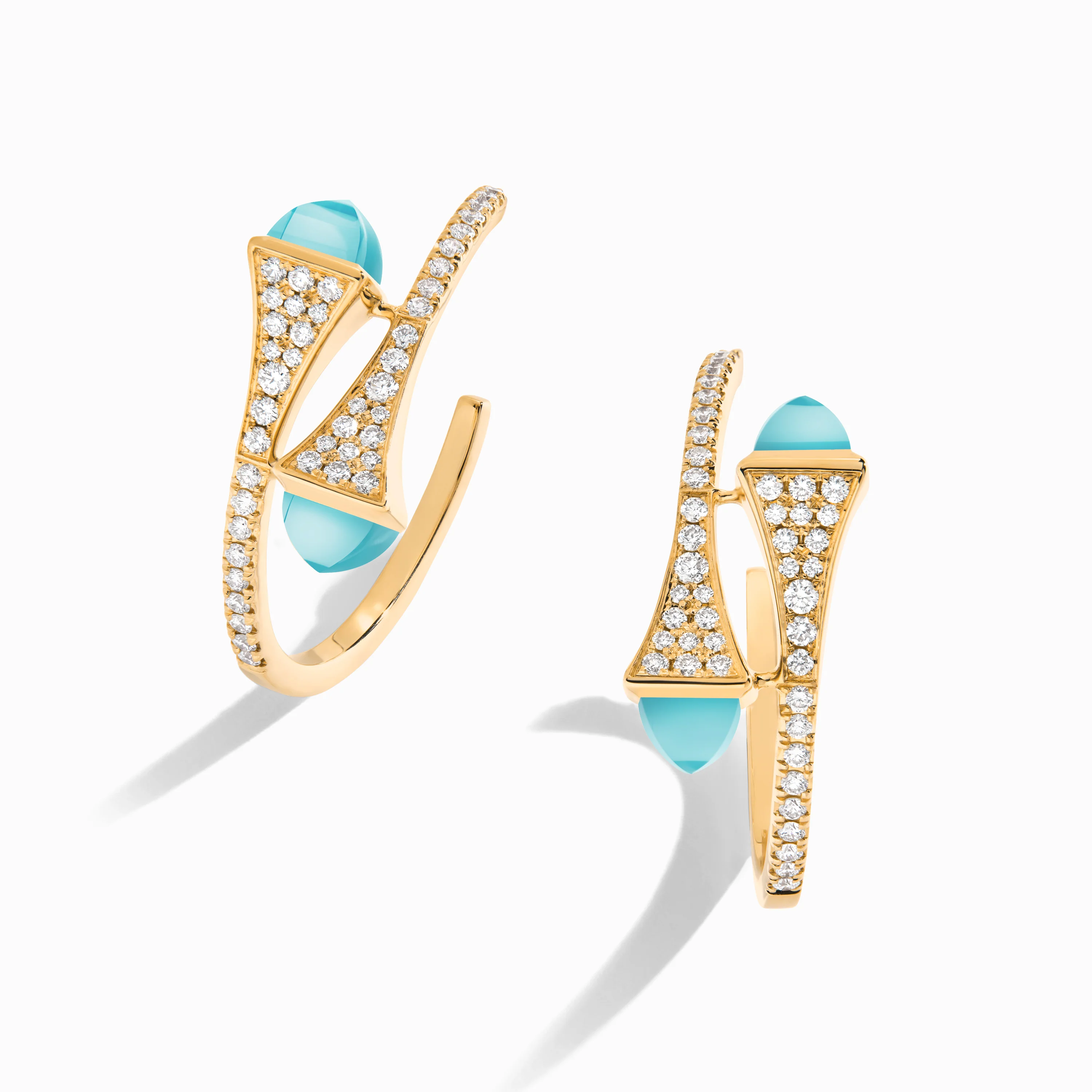 Cleo Diamond Small Hoop Earrings - Image 8