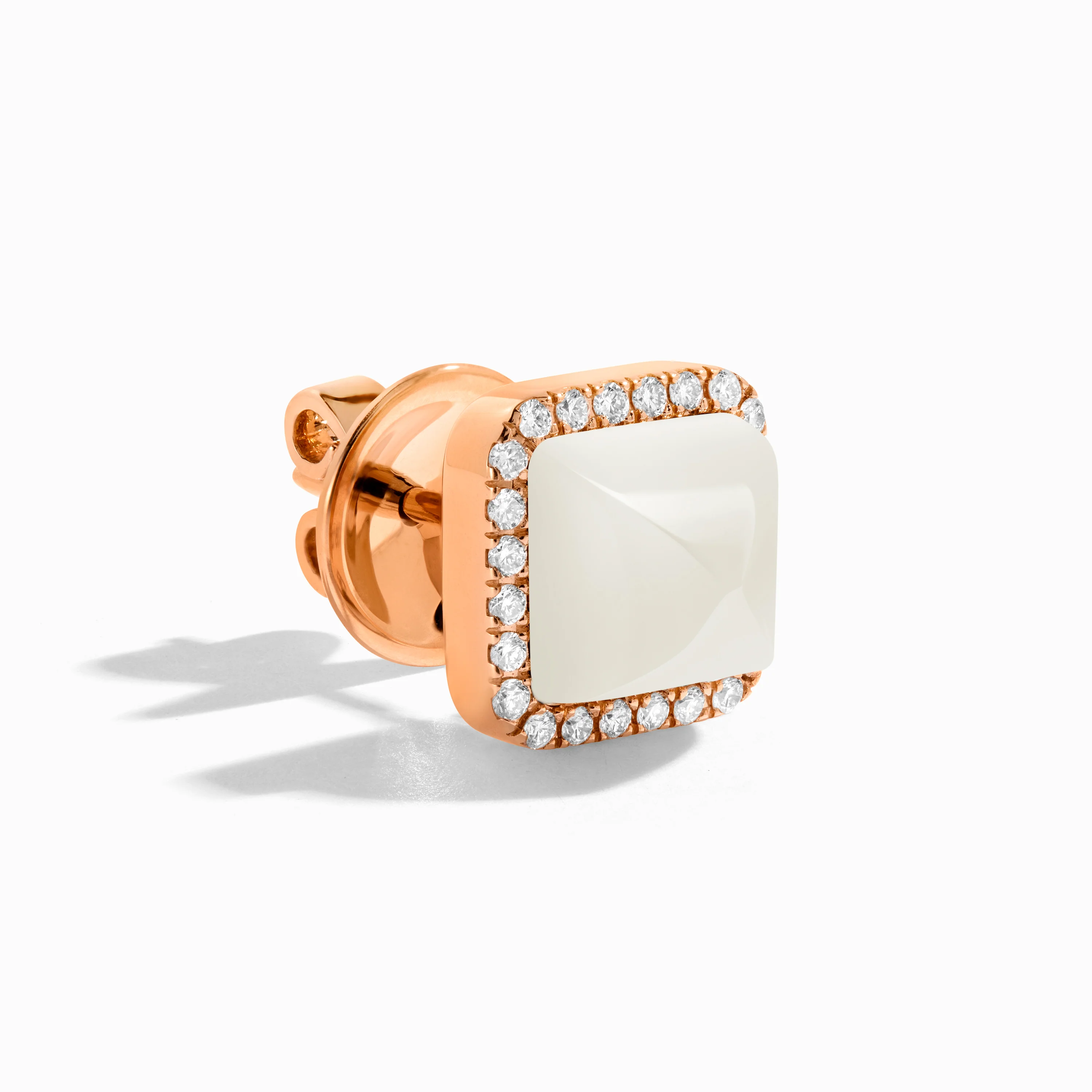 Cleo Diamond Stud Pyramid Earrings - Image 17