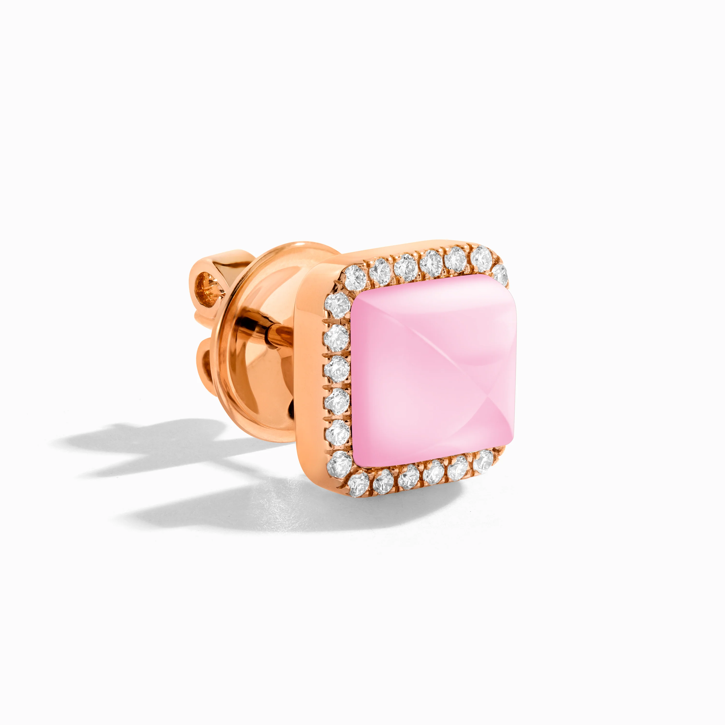 Cleo Diamond Stud Pyramid Earrings - Image 5