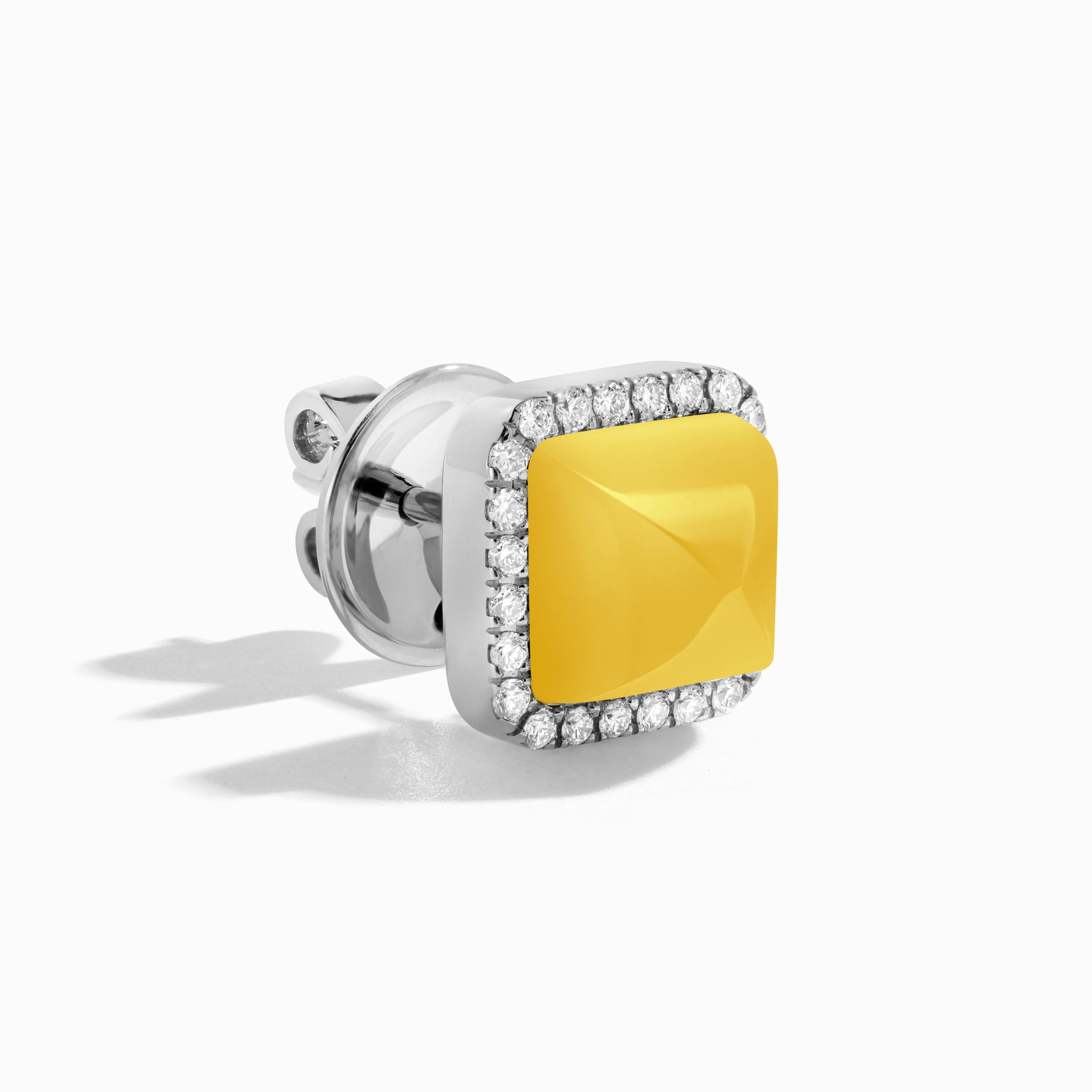 Cleo Diamond Stud Pyramid Earrings - Image 35