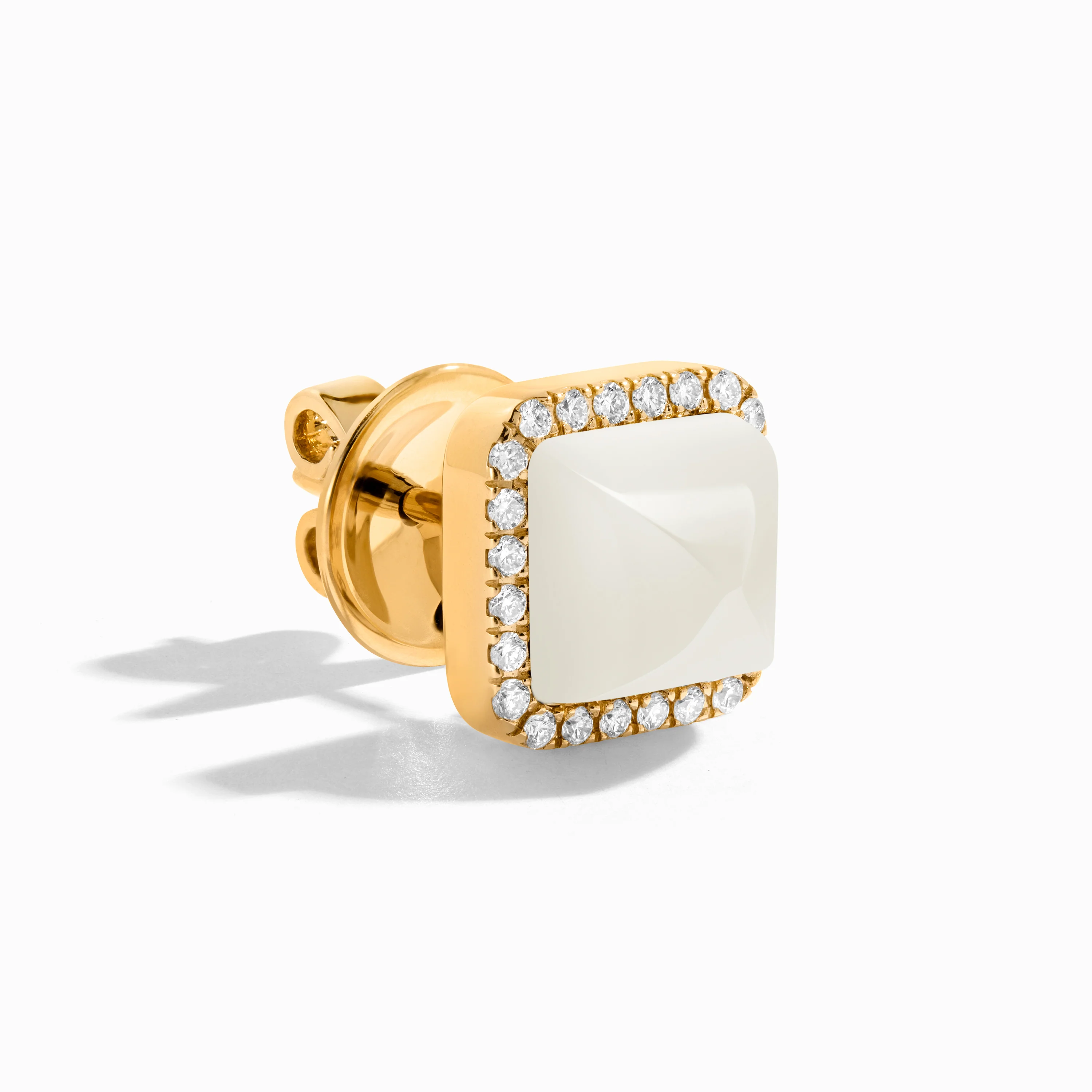 Cleo Diamond Stud Pyramid Earrings - Image 17