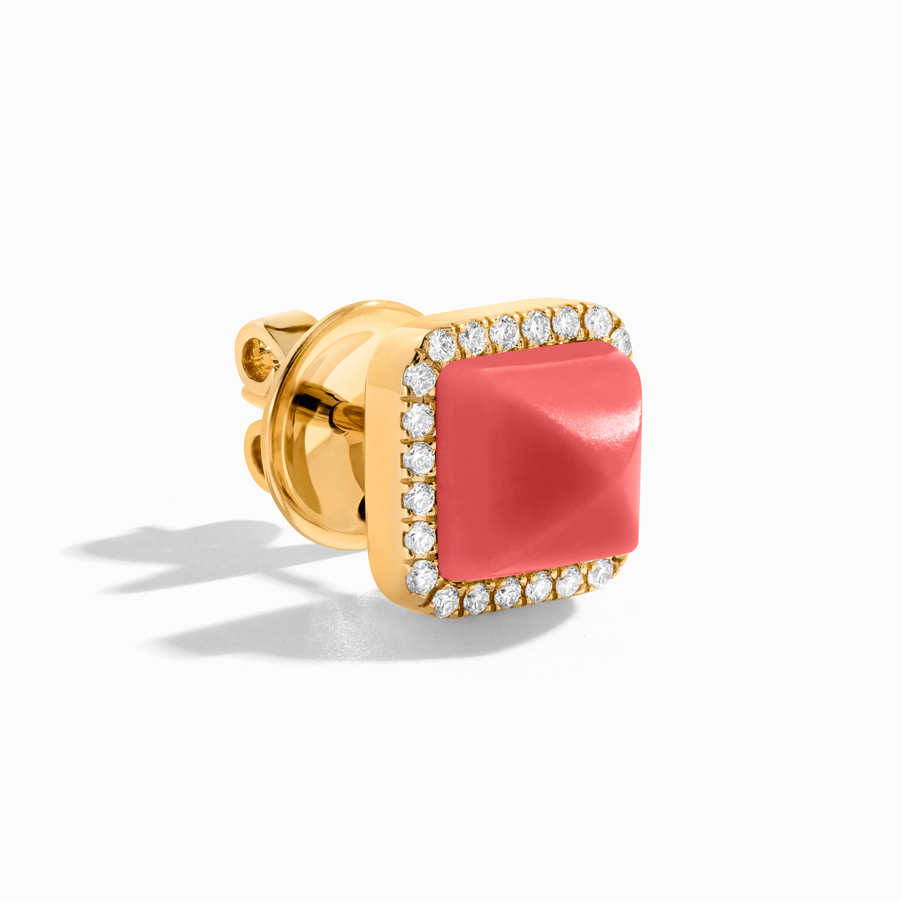 Cleo Diamond Stud Pyramid Earrings - Image 20