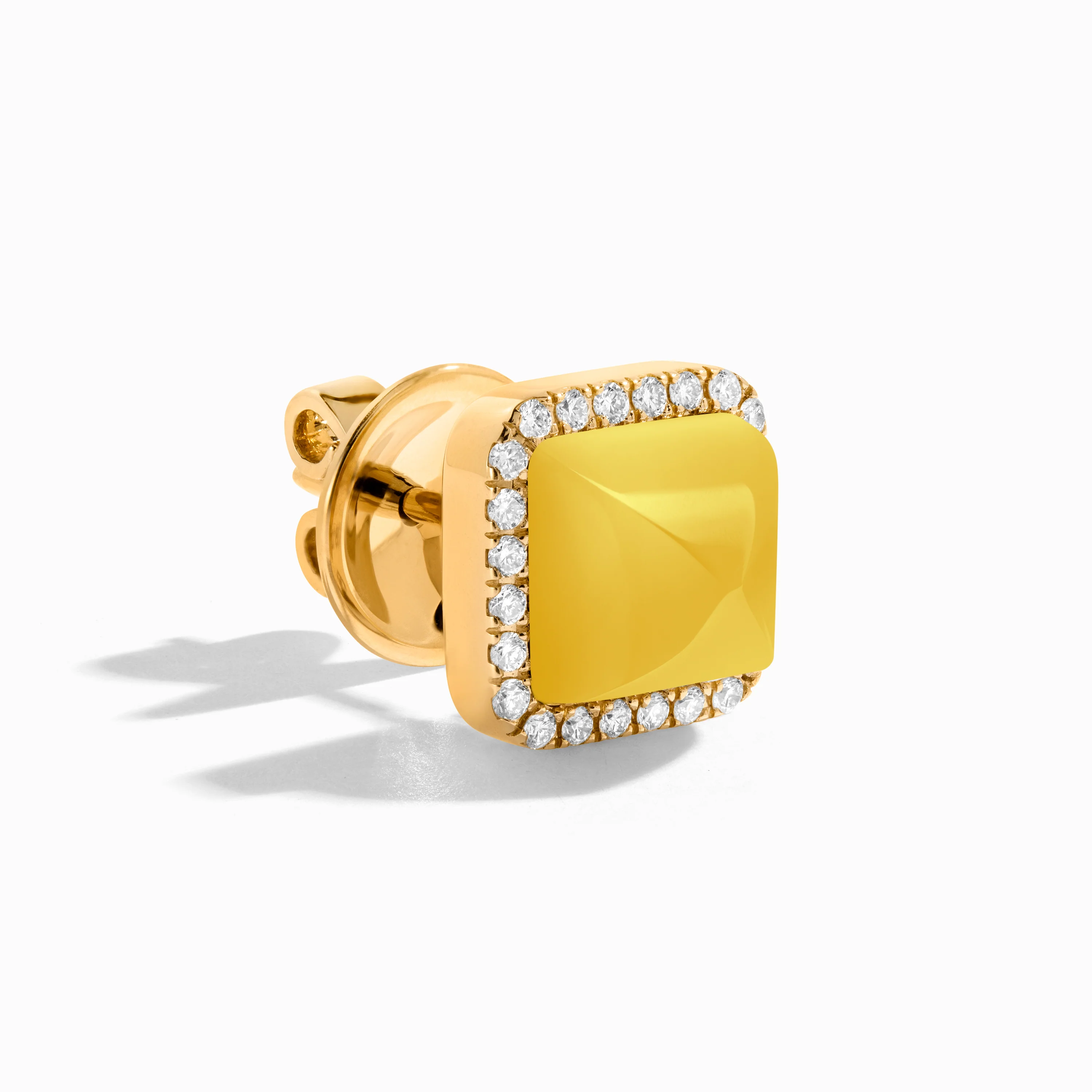 Cleo Diamond Stud Pyramid Earrings - Image 35