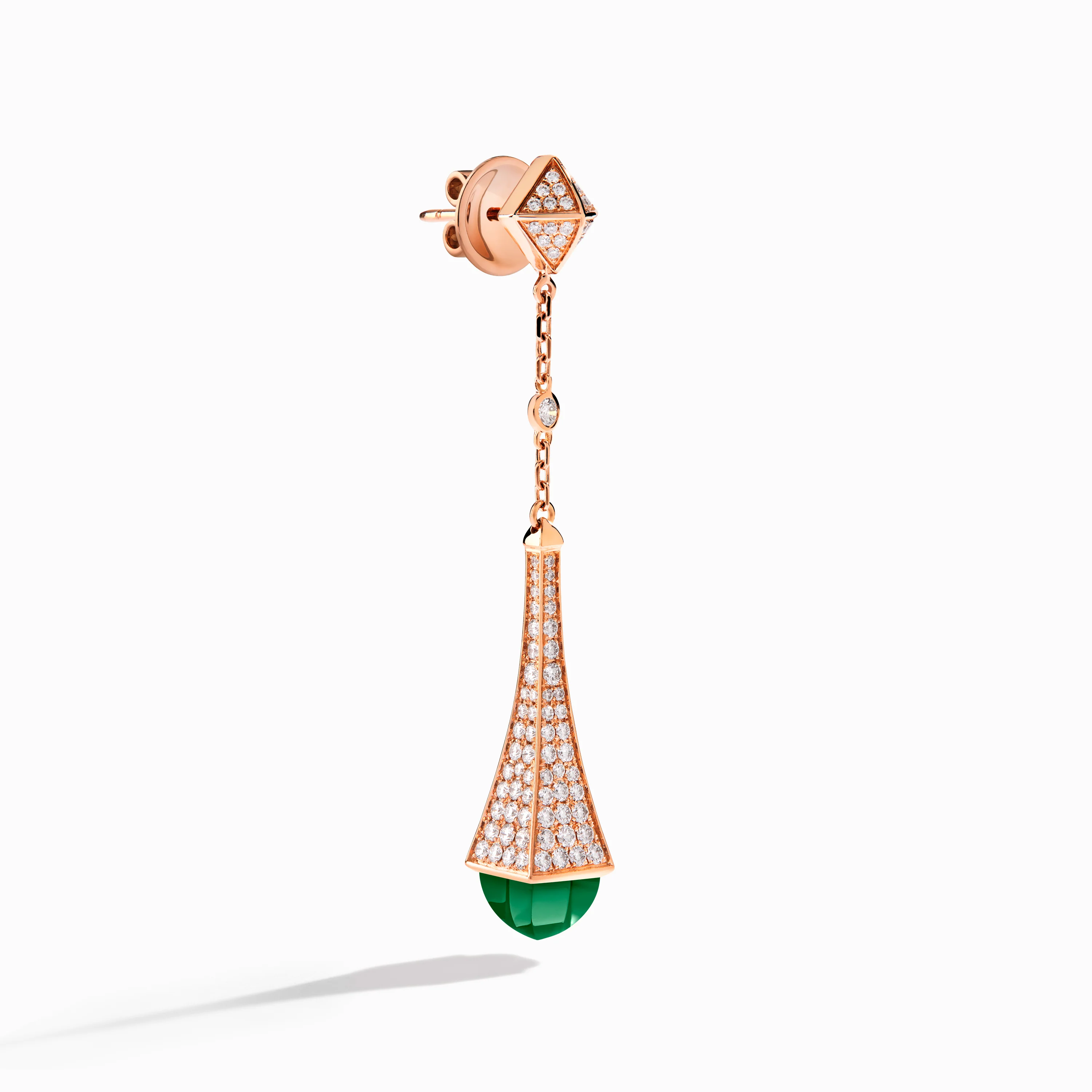 Cleo Diamond Teardrop Earrings - Image 2