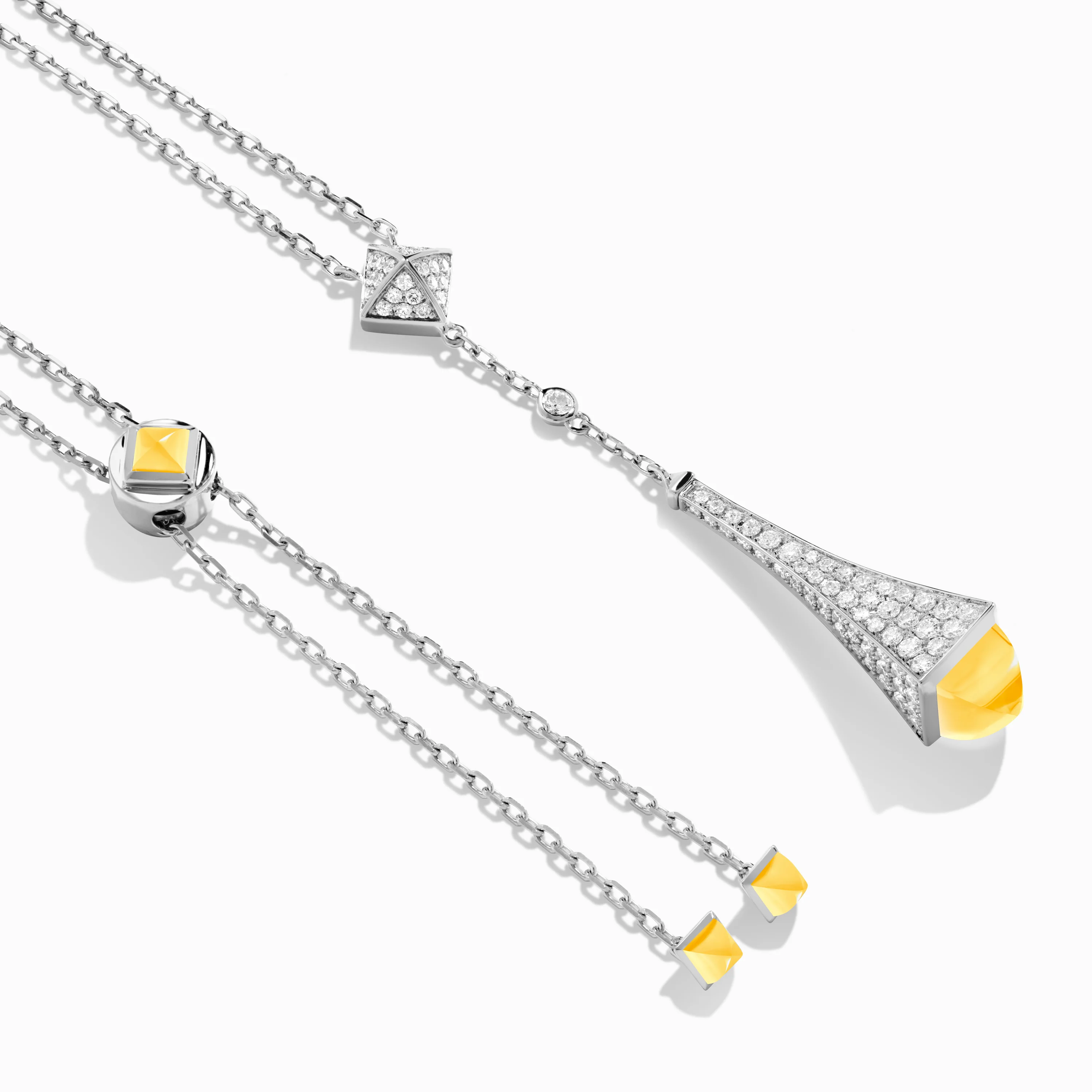Cleo Diamond Teardrop Pendant - Image 26