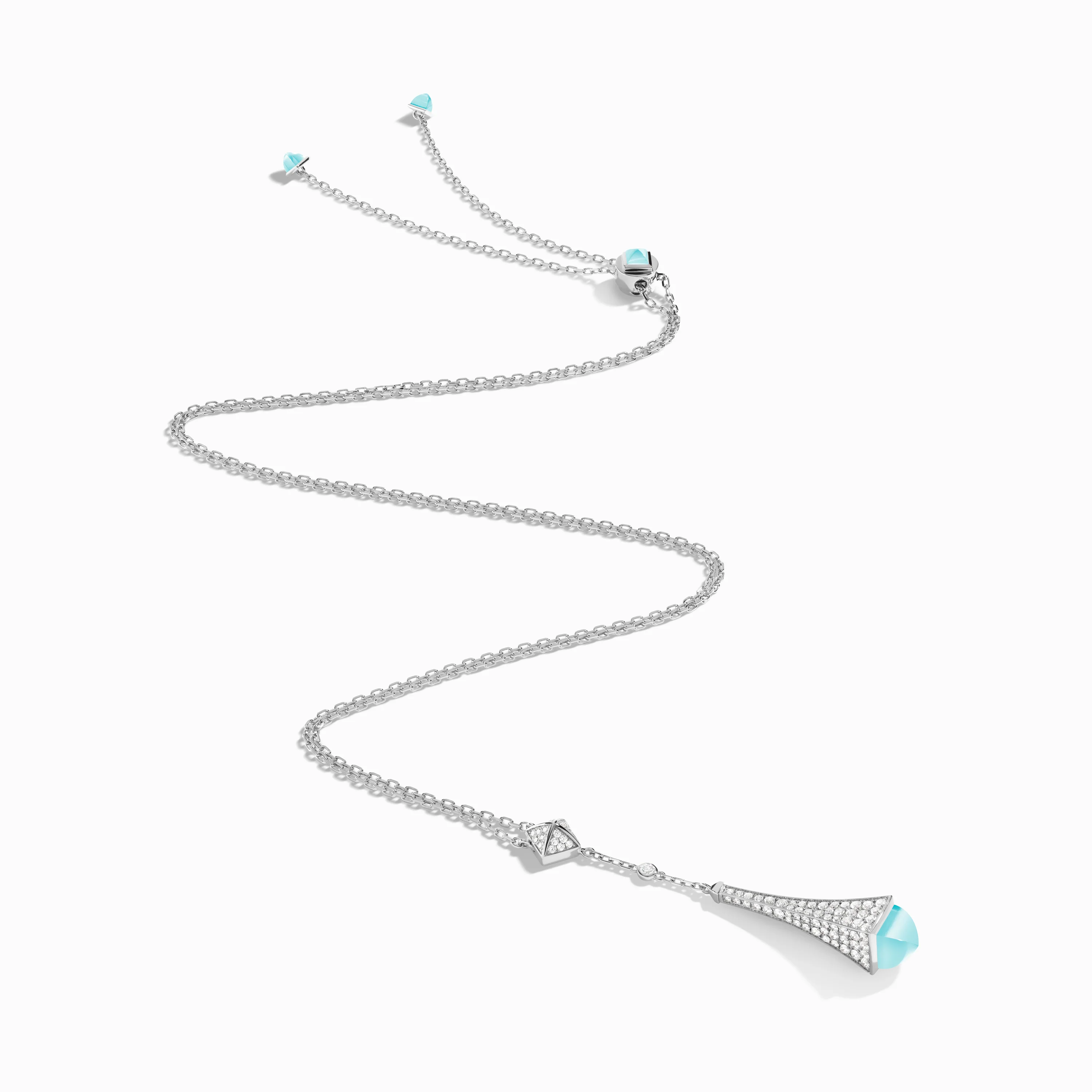 Cleo Diamond Teardrop Pendant - Image 4