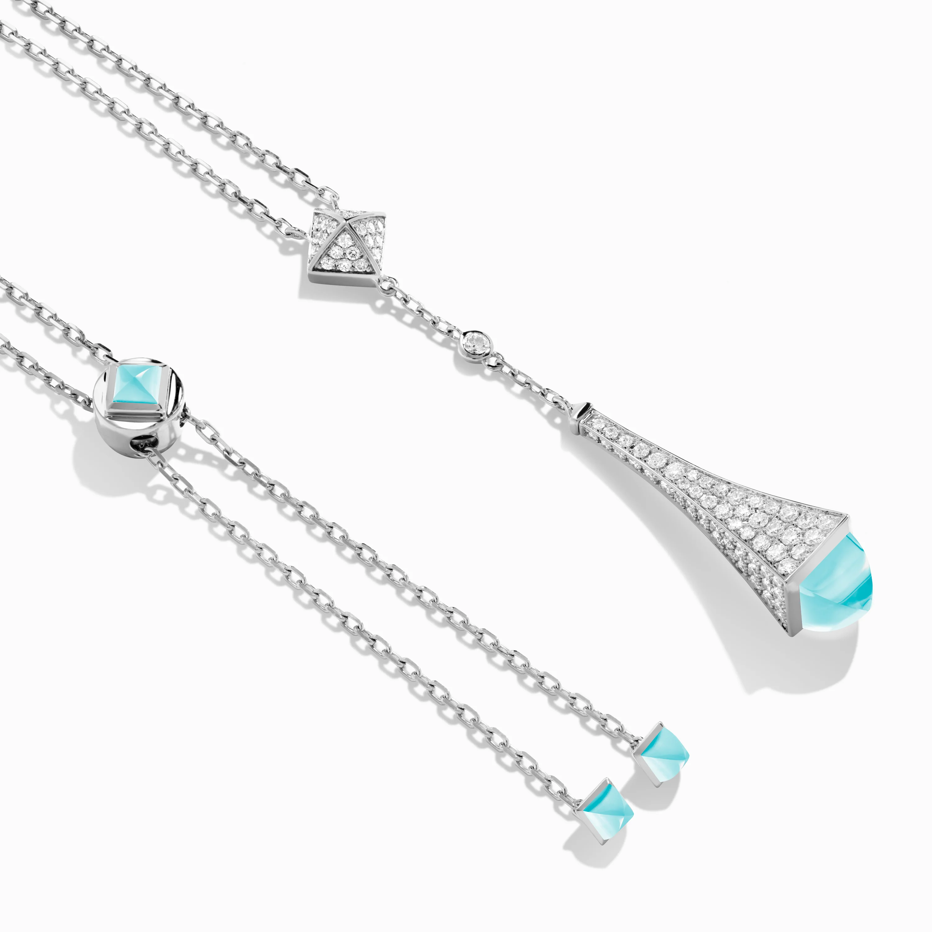 Cleo Diamond Teardrop Pendant - Image 5