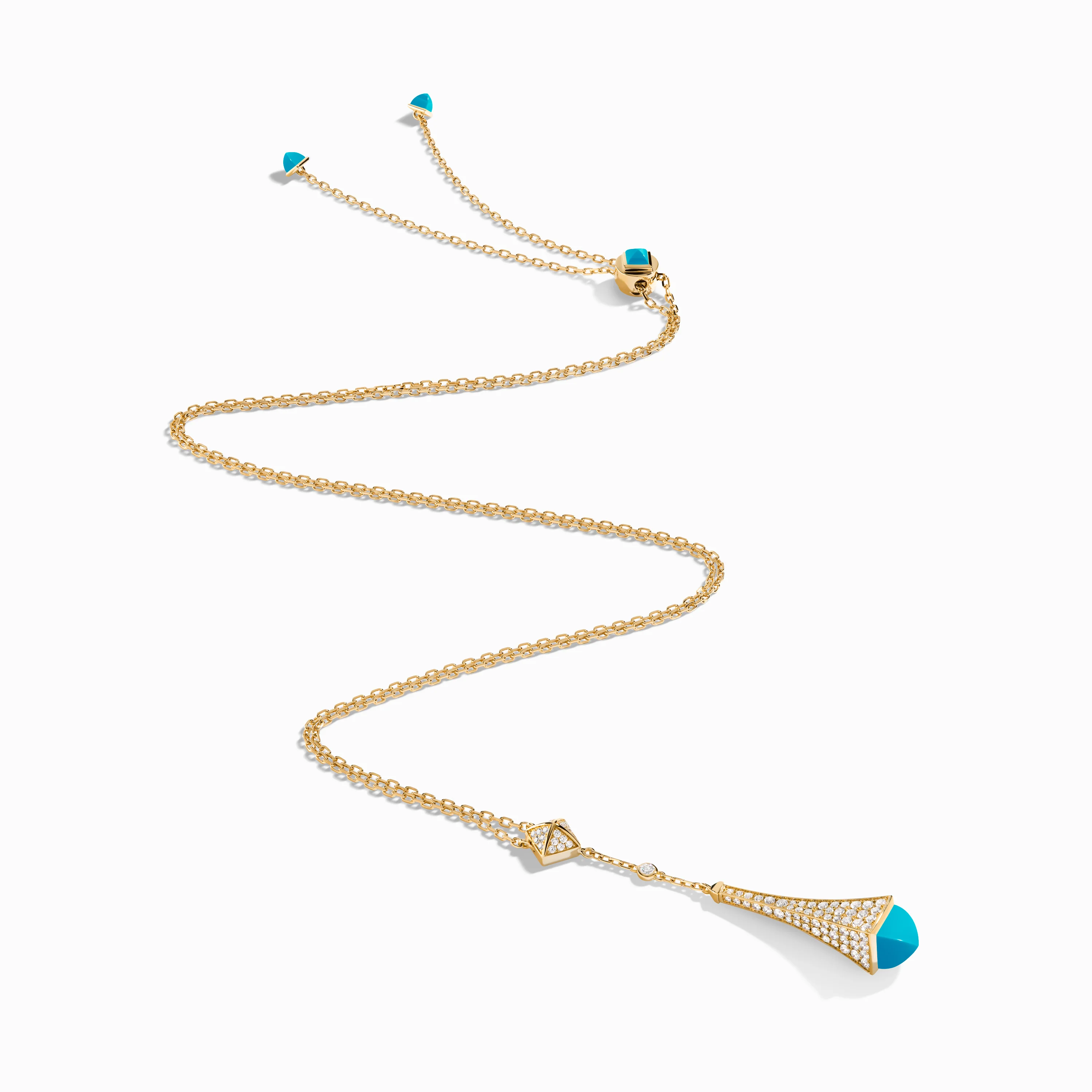 Cleo Diamond Teardrop Pendant - Image 20