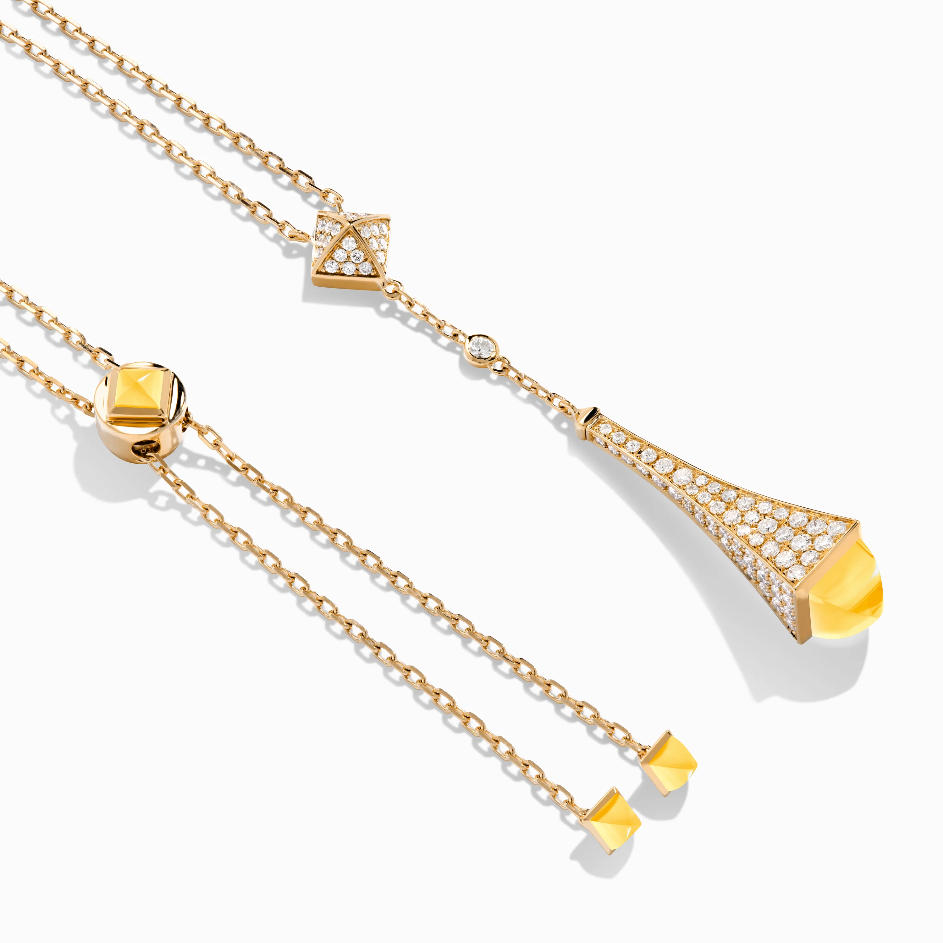 Cleo Diamond Teardrop Pendant - Image 26