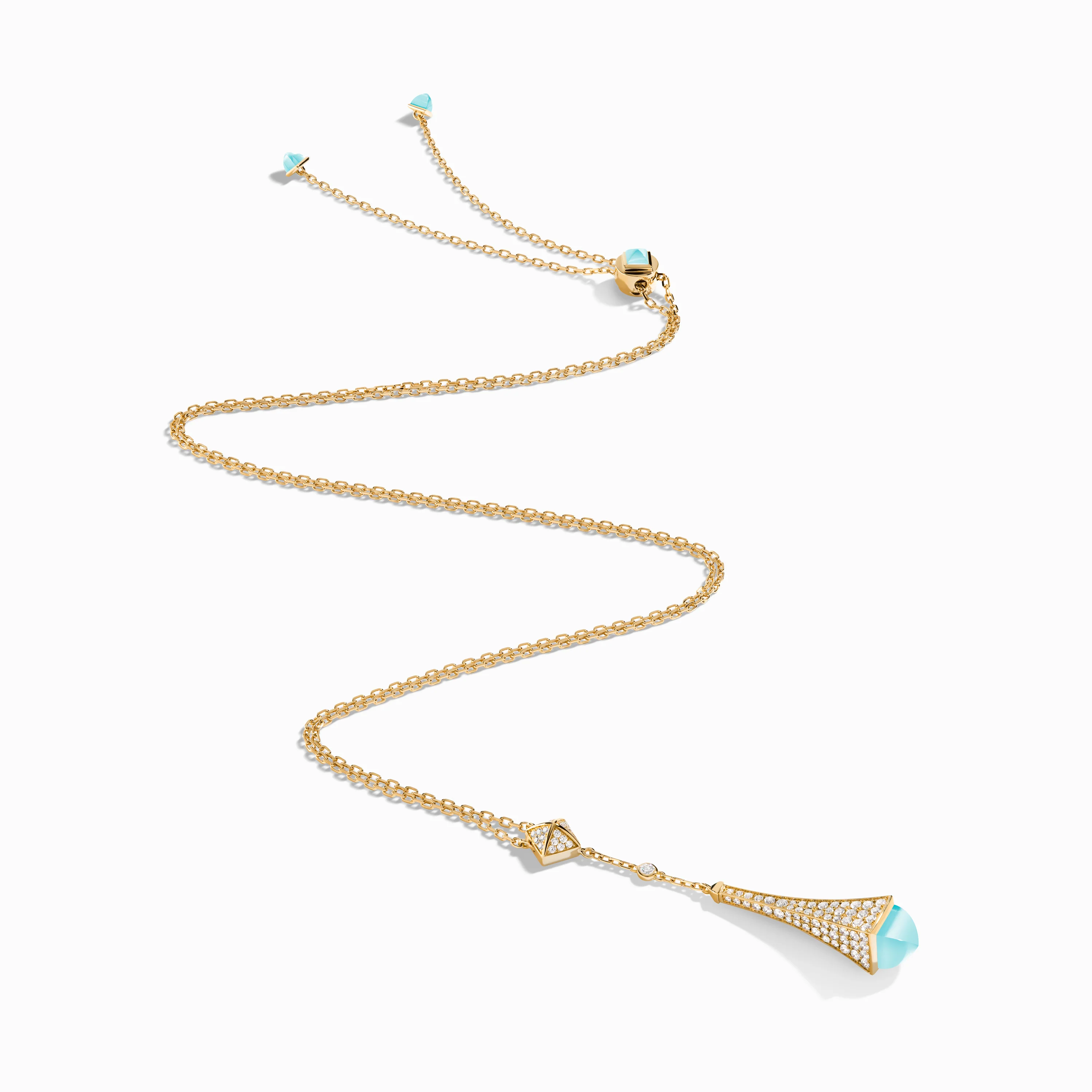 Cleo Diamond Teardrop Pendant - Image 4