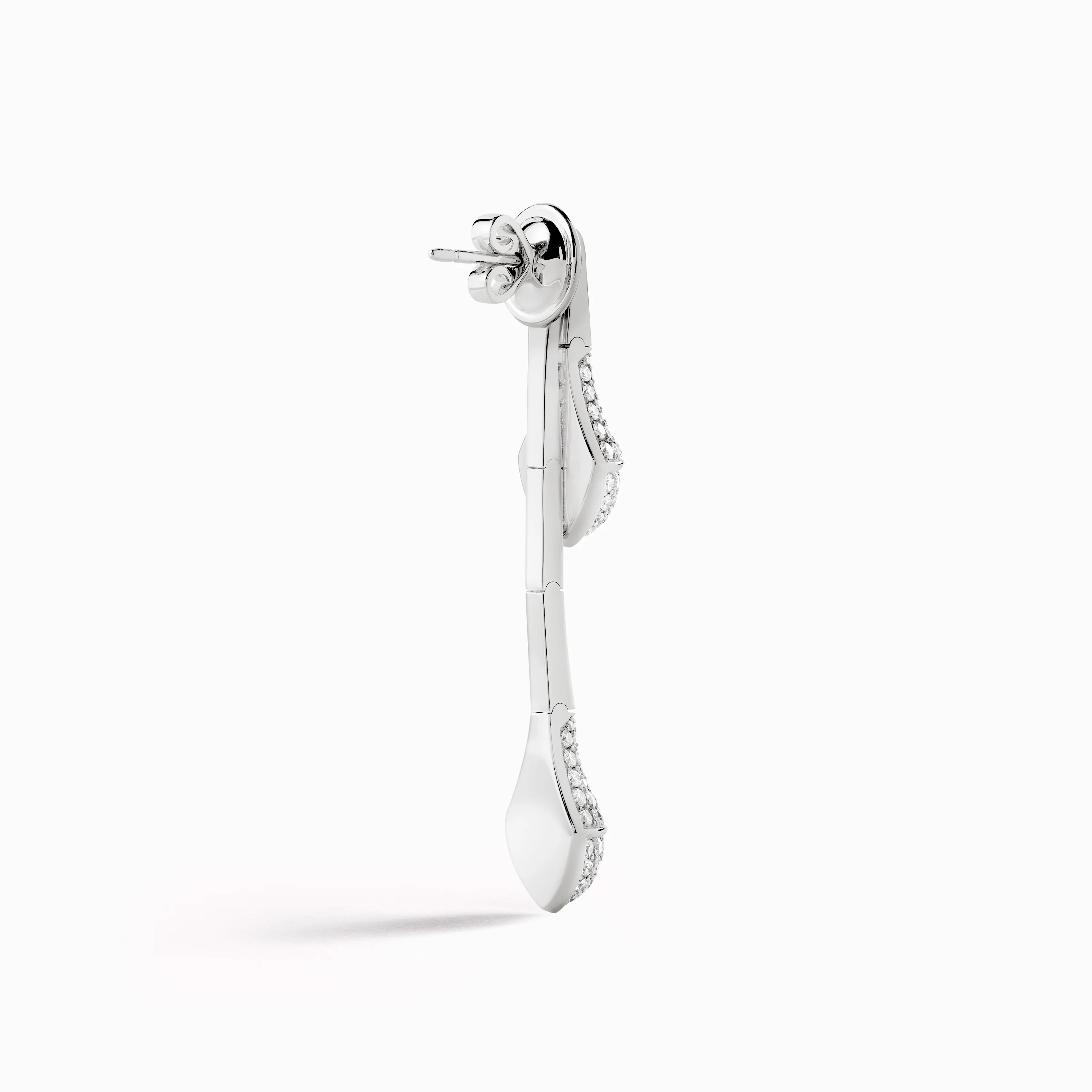 Cleo Full Diamond Drop Earrings - Image 3