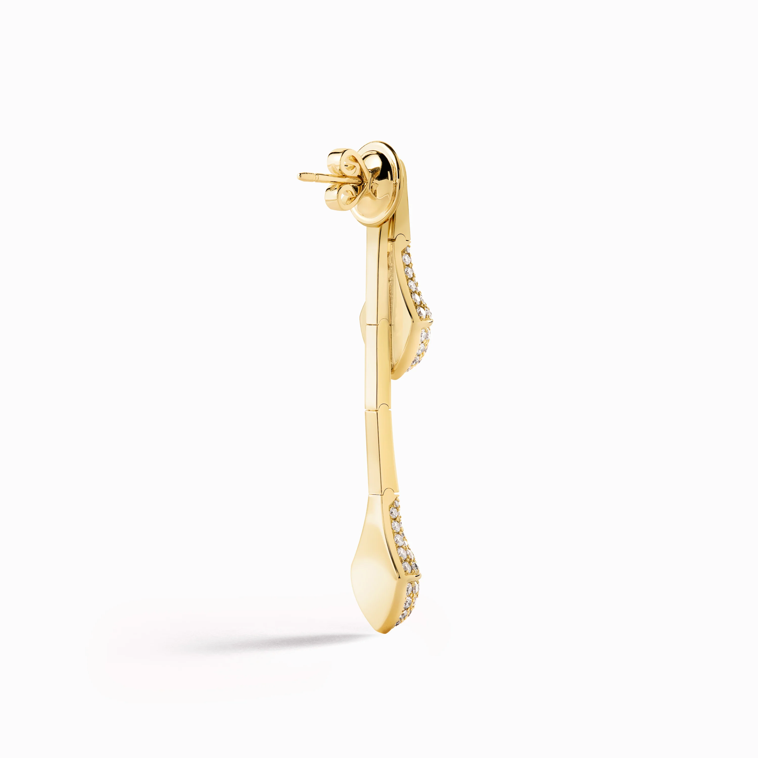 Cleo Full Diamond Drop Earrings - Image 3