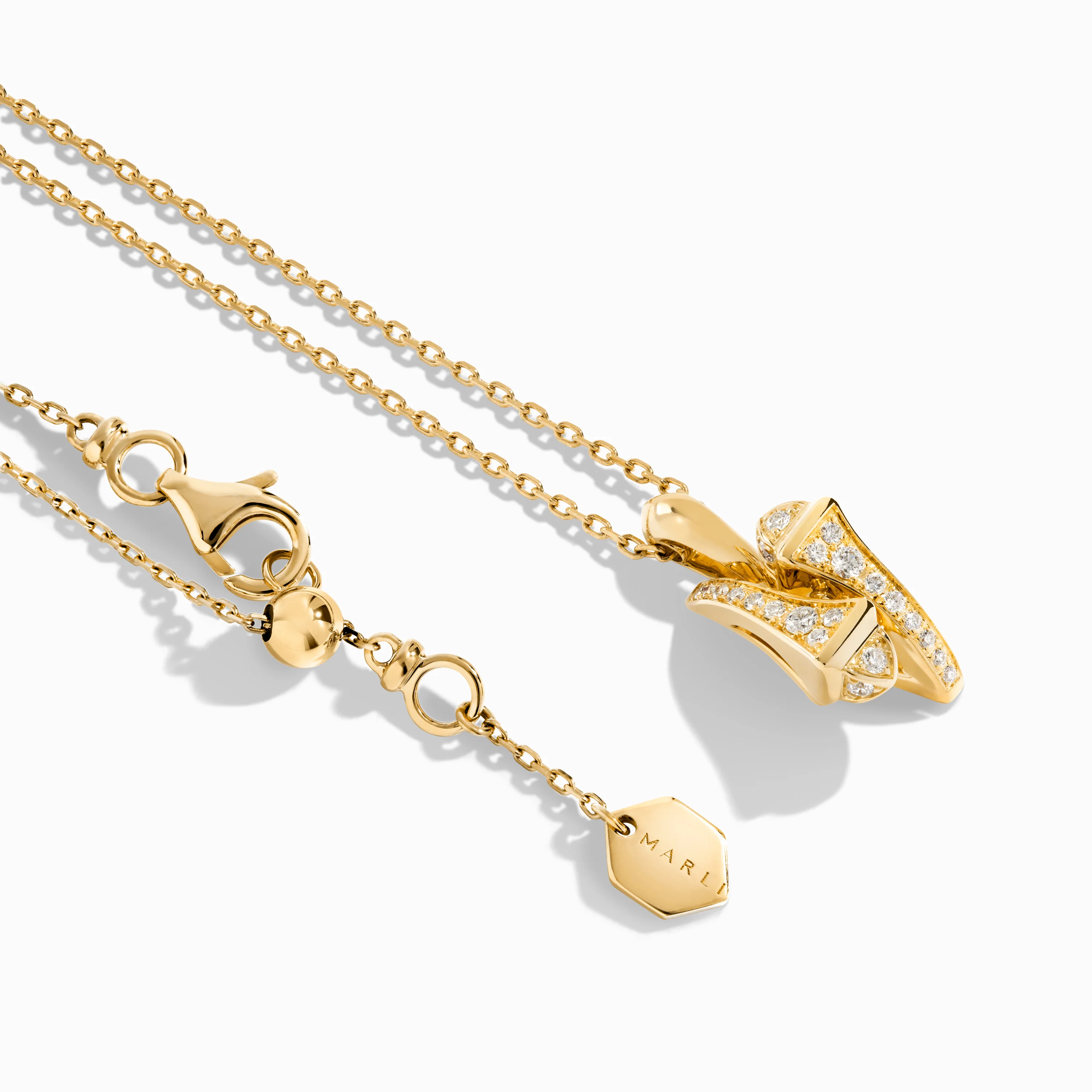 Cleo Full Diamond Huggie Pendant - Image 2