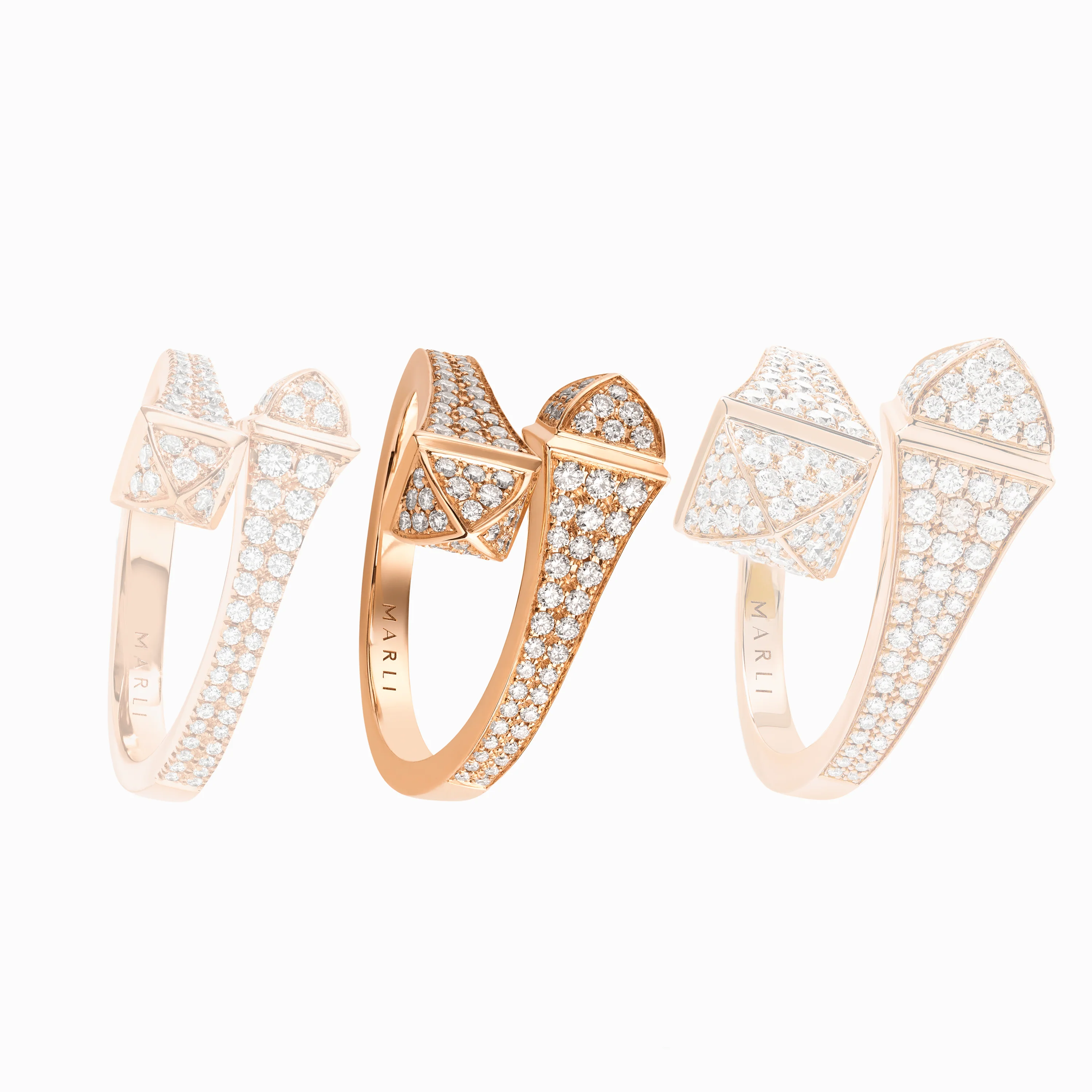 Cleo Full Diamond Midi Slim Ring - Image 4