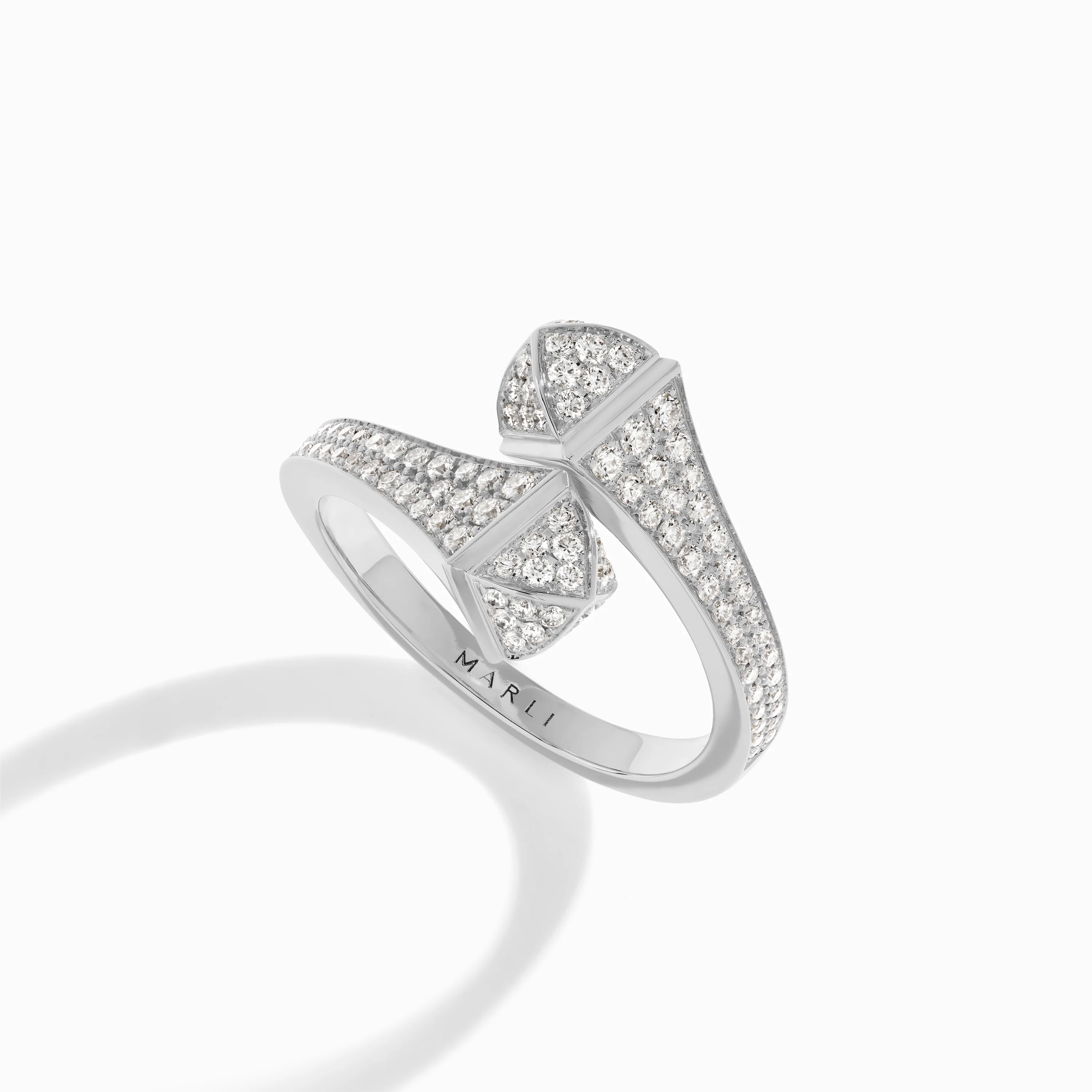 Cleo Full Diamond Midi Slim Ring - Image 2