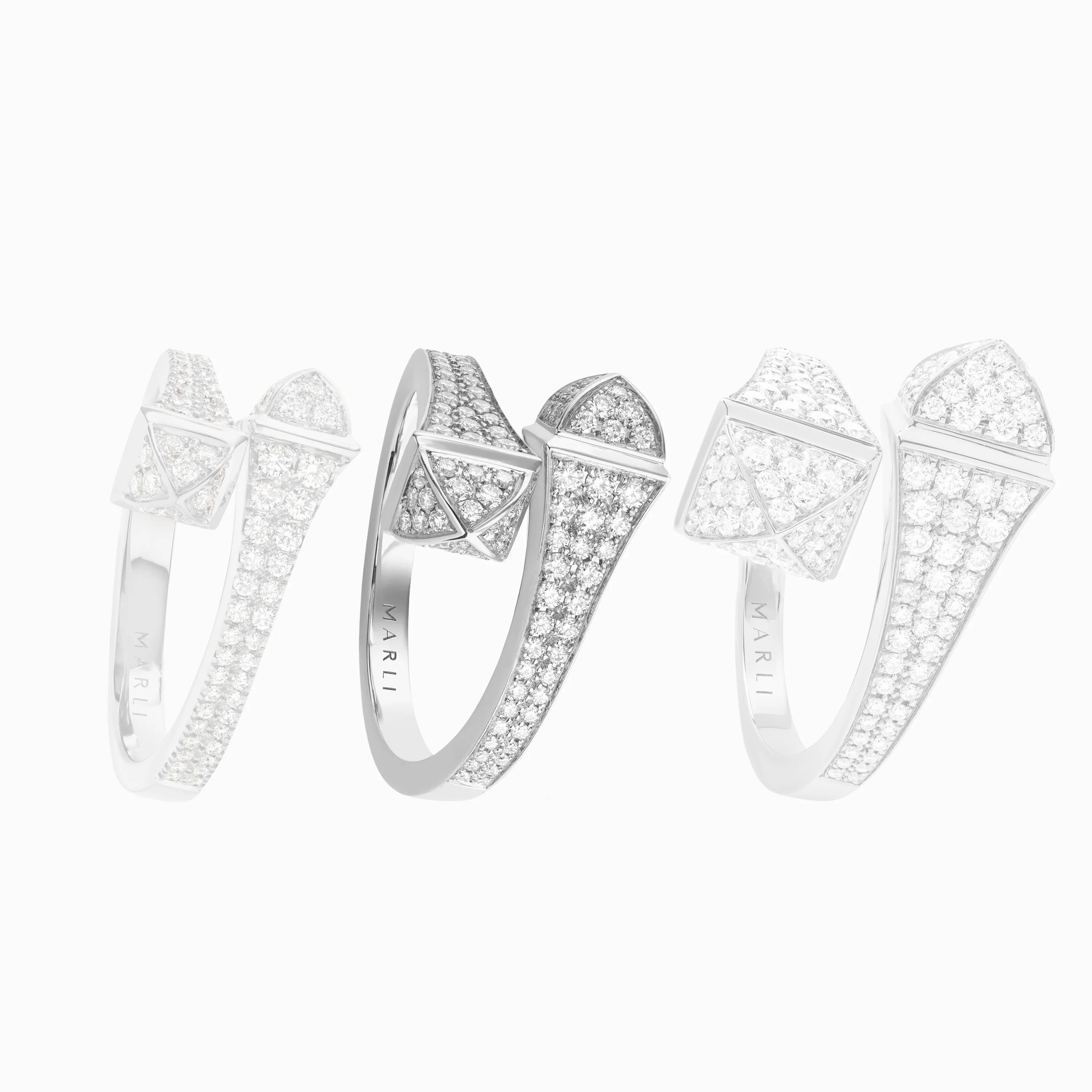 Cleo Full Diamond Midi Slim Ring - Image 4
