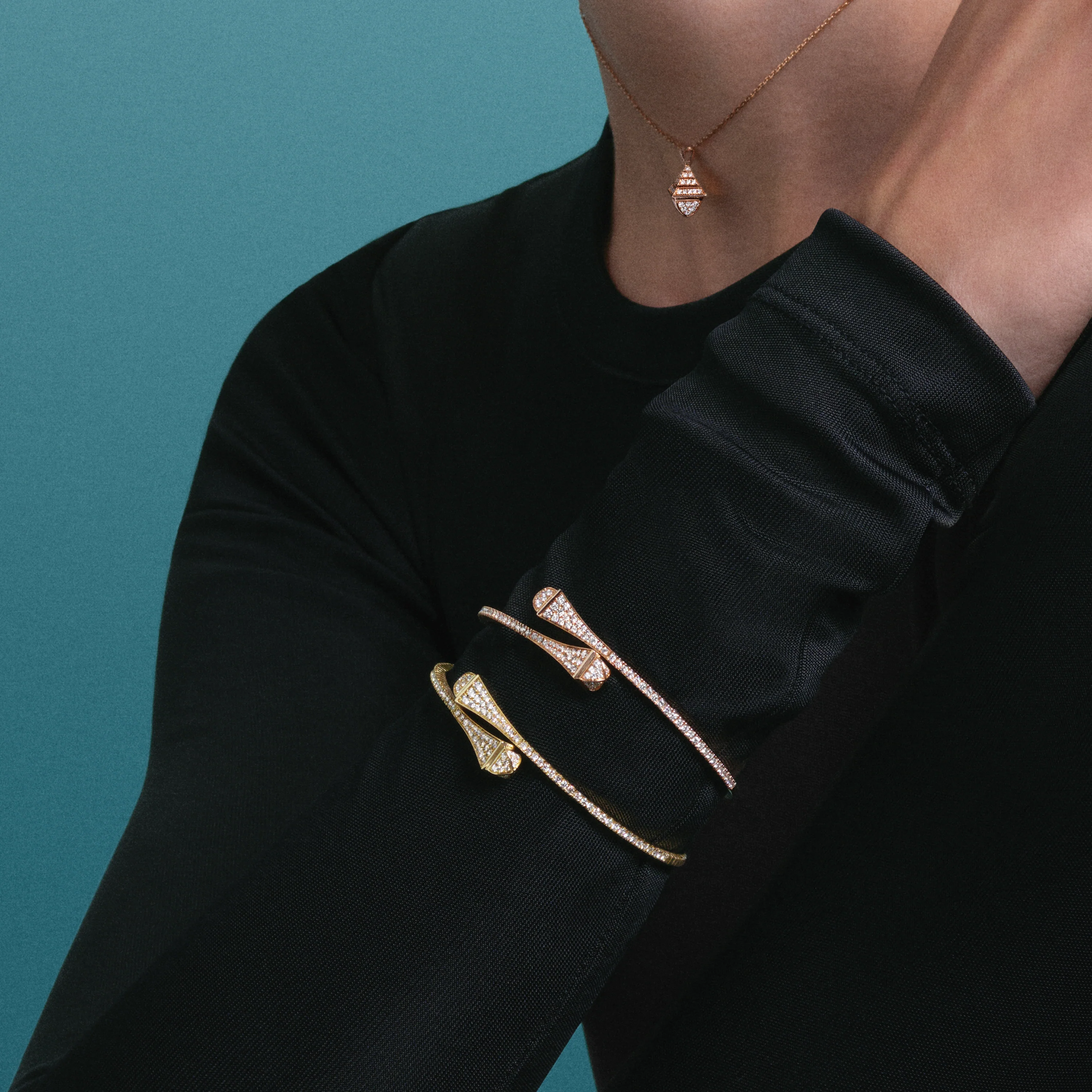 Cleo Full Diamond Midi Slip-On Bracelet - Image 7
