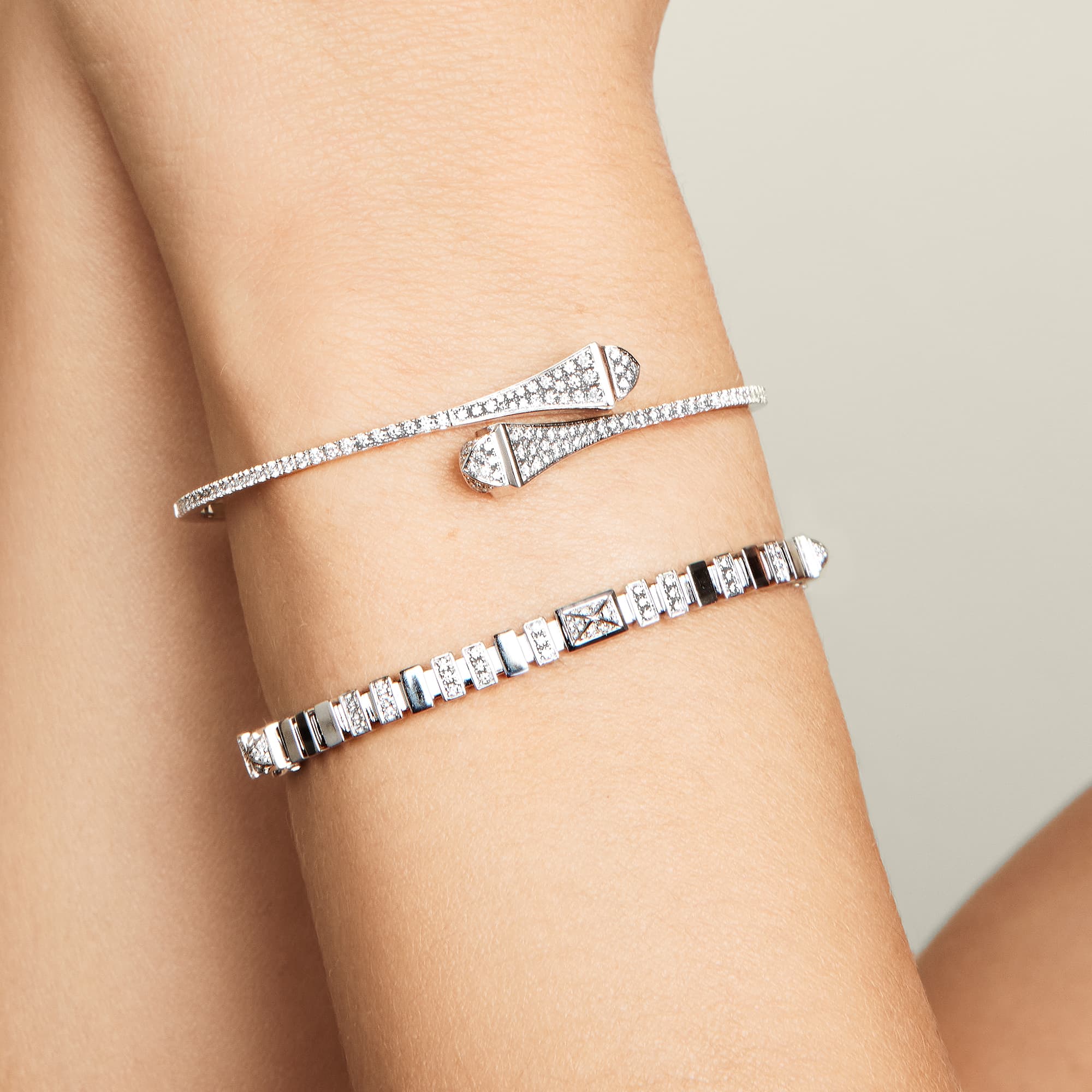 Cleo Full Diamond Midi Slip-On Bracelet - Image 5