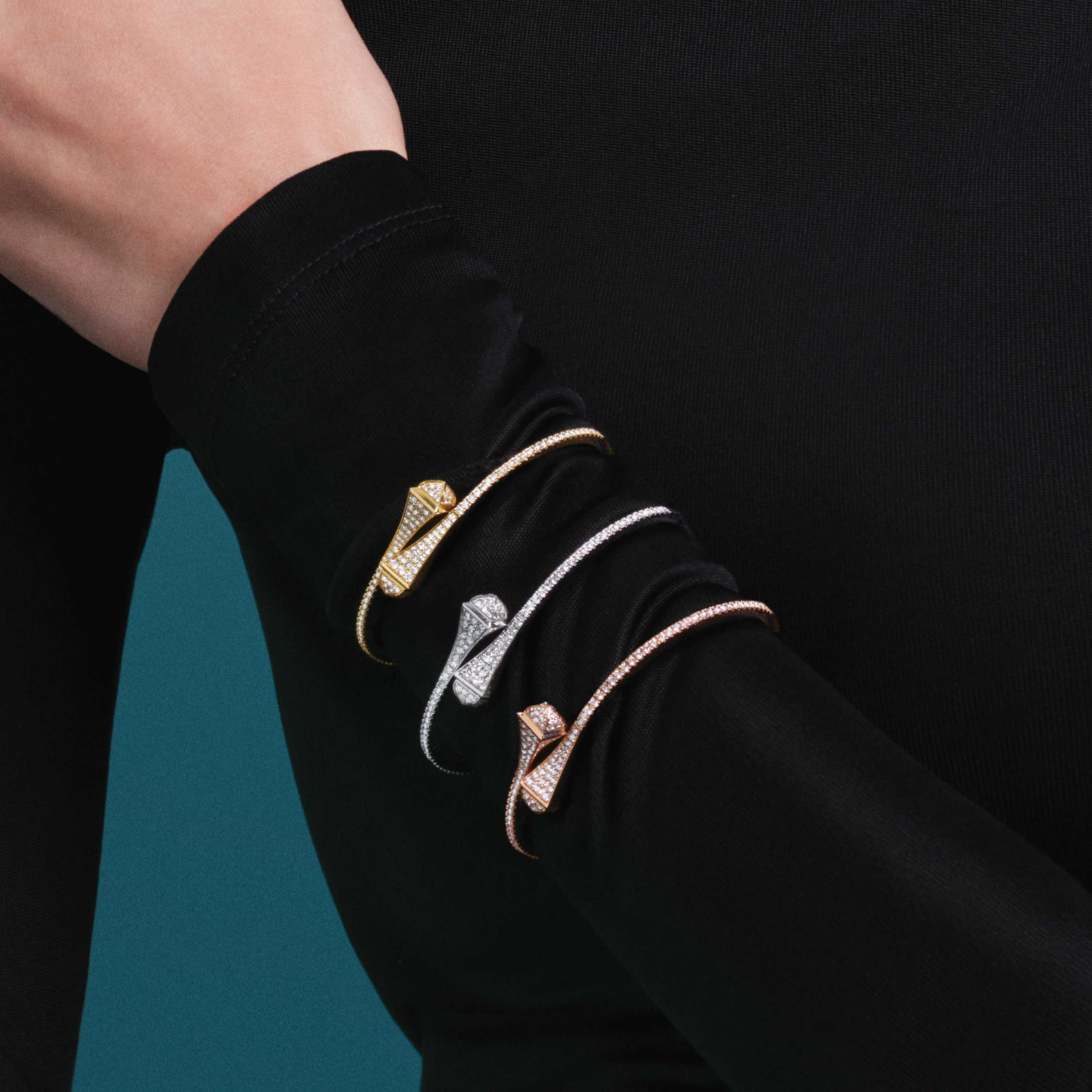 Cleo Full Diamond Midi Slip-On Bracelet - Image 6