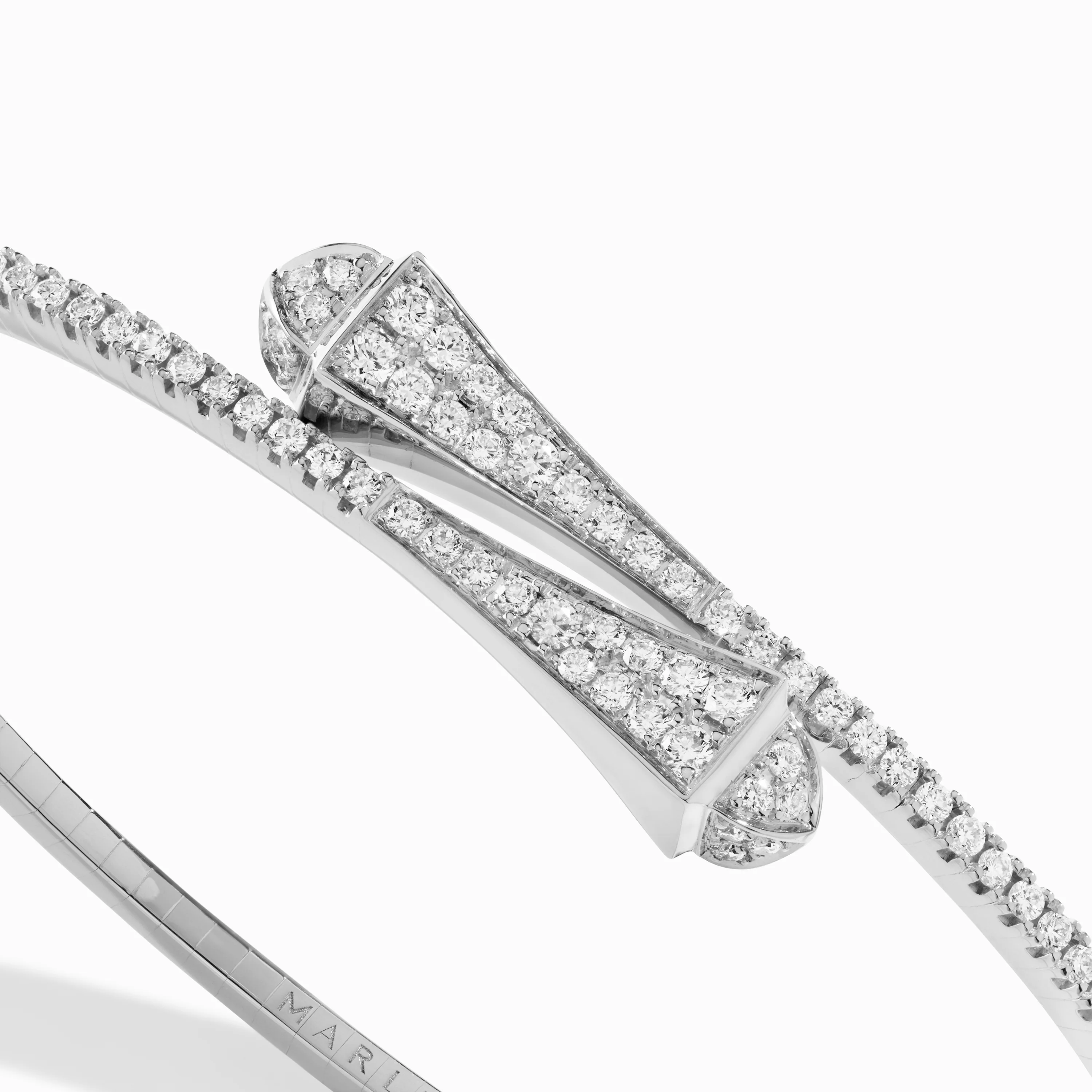 Cleo Full Diamond Slim Slip-On Bracelet - Image 2
